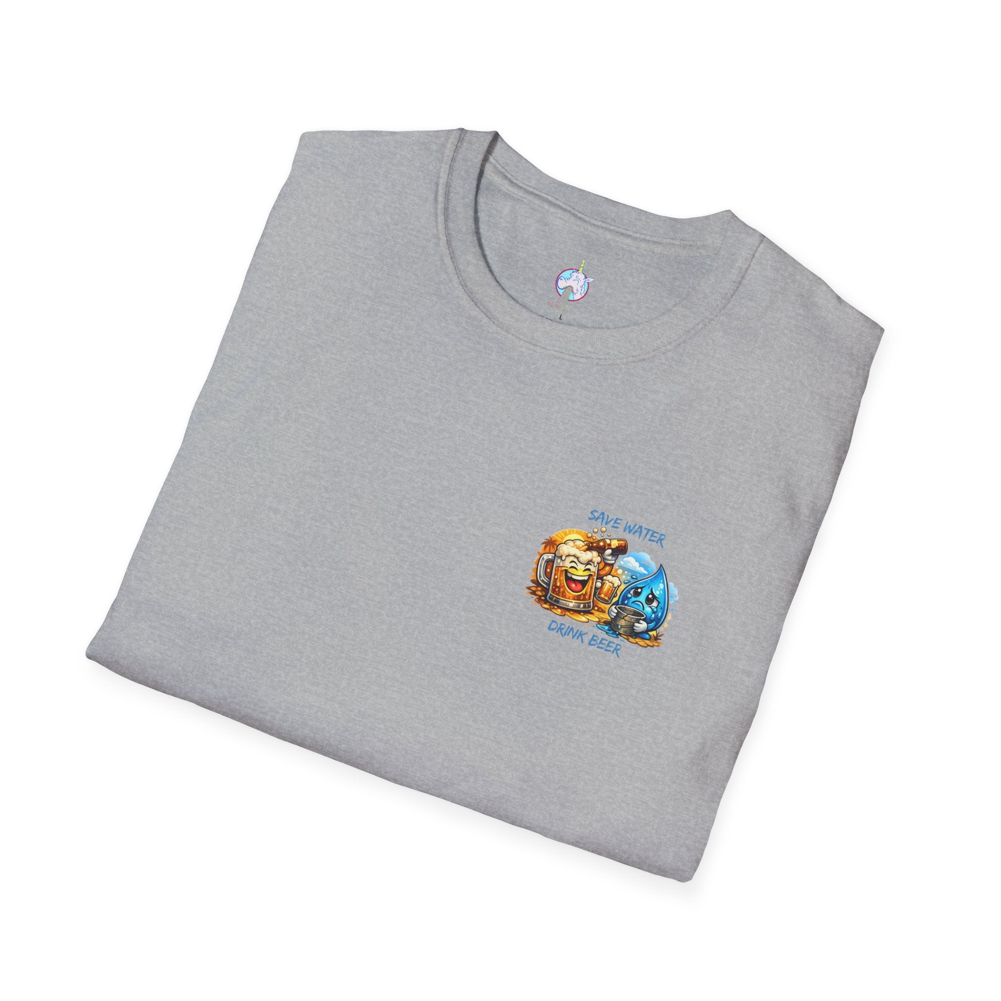 Save Water Drink Beer T-Shirt — Funny Beer & Water Cartoon Tee