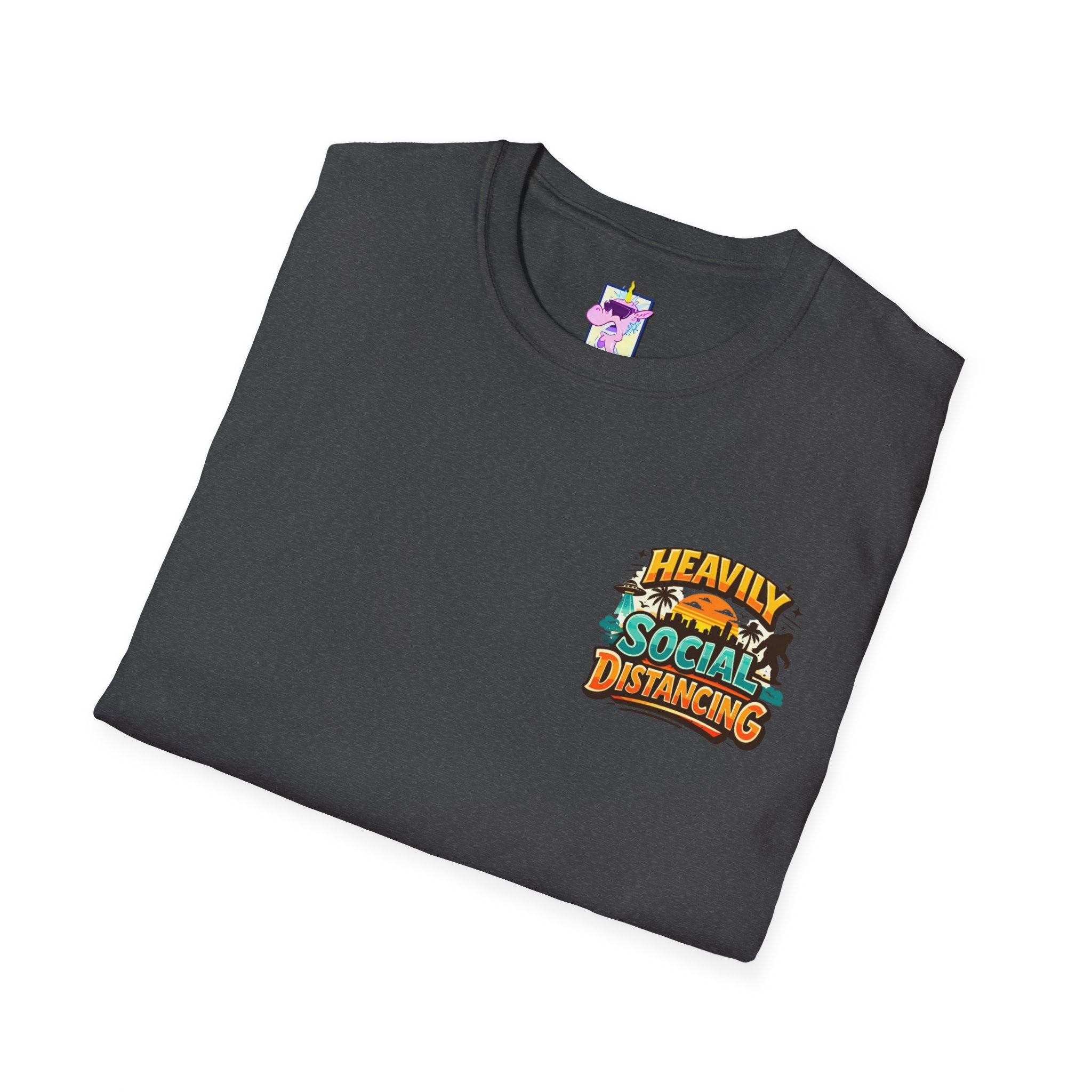 Heavily Socially Distancing Funny T-Shirt