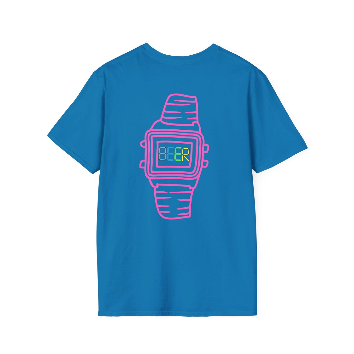 Retro Beer Watch Unisex T-Shirt, Fun Graphic Tee, Casual Wear, Summer Style, Perfect Gift for Beer Lovers, Party Shirt