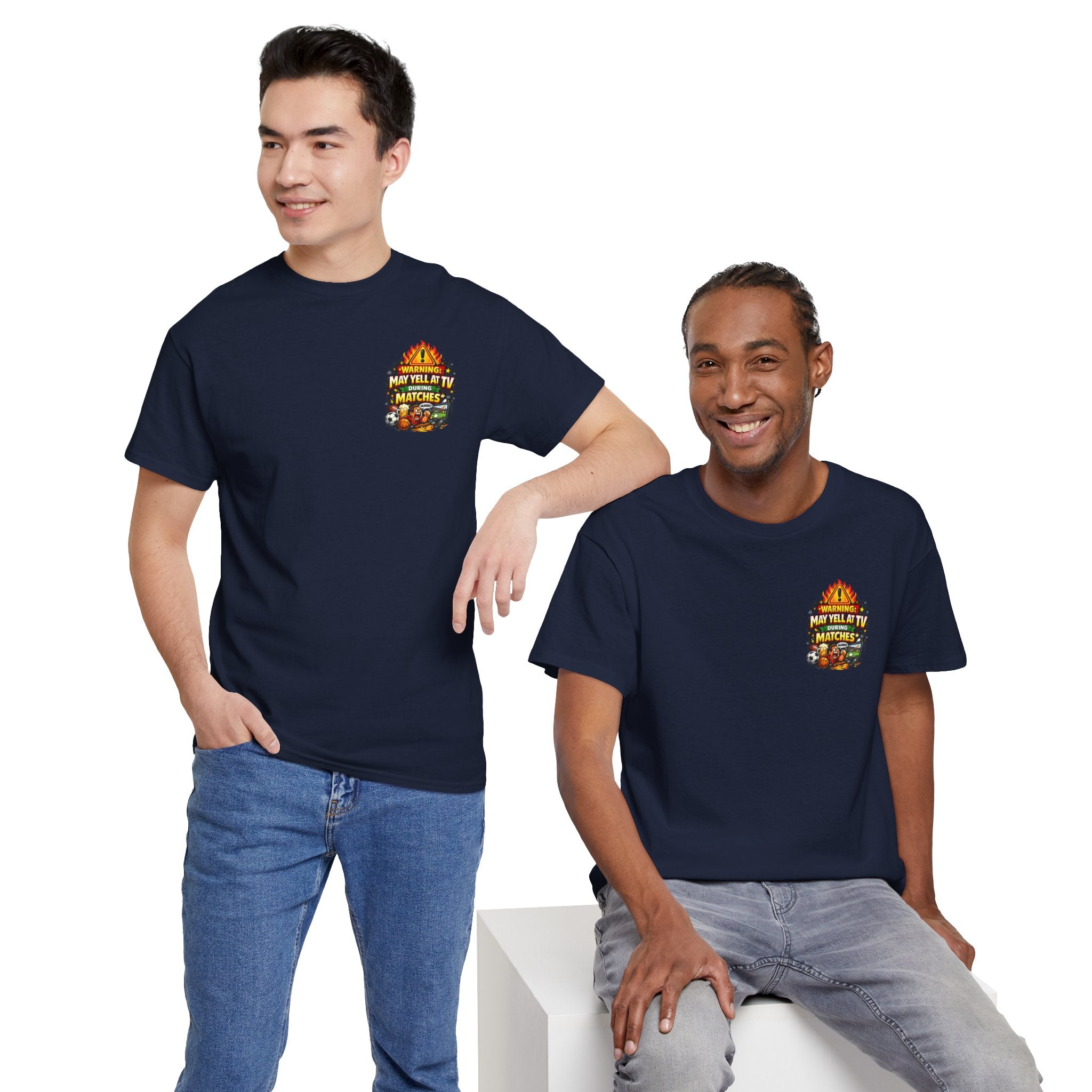 Warning May Yell At TV During Matches Funny T-Shirt
