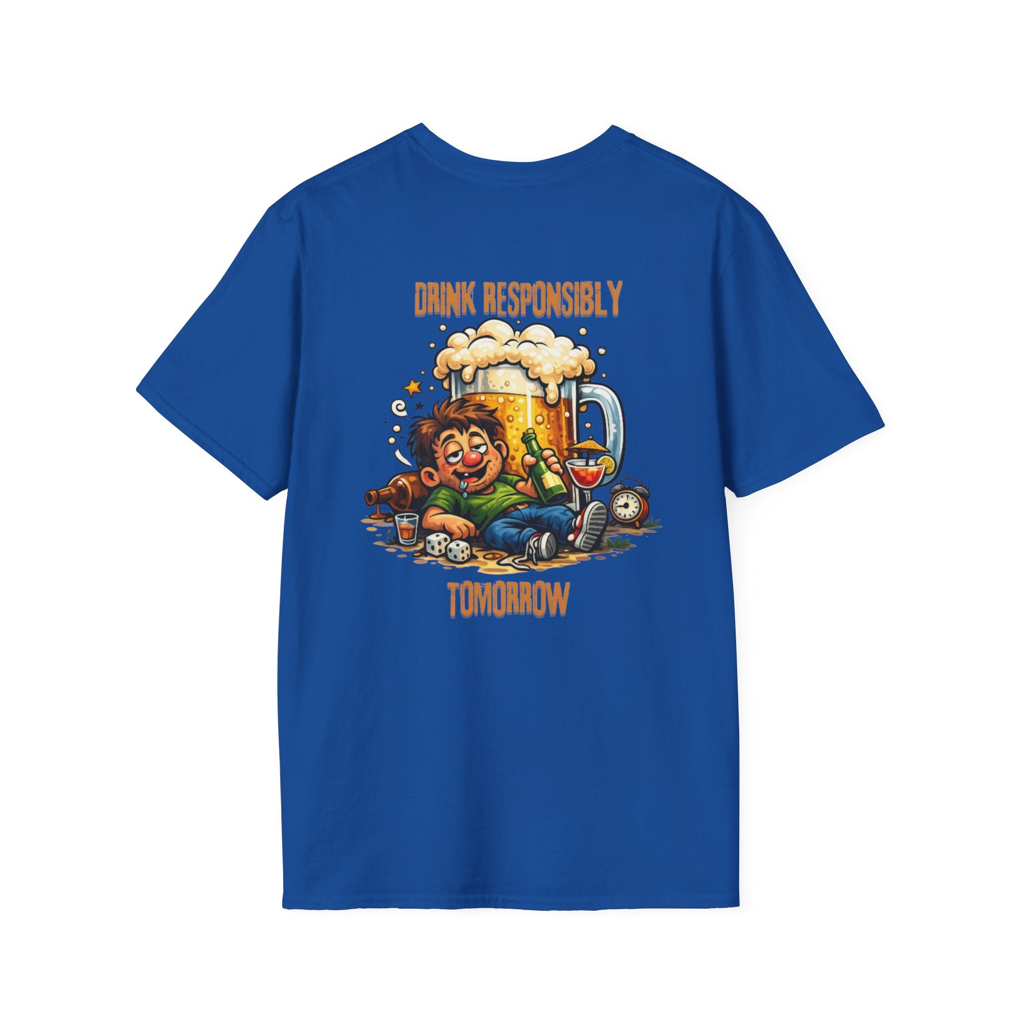 Drink Responsibly Tomorrow T-Shirt — Funny Beer Hangover Graphic Tee