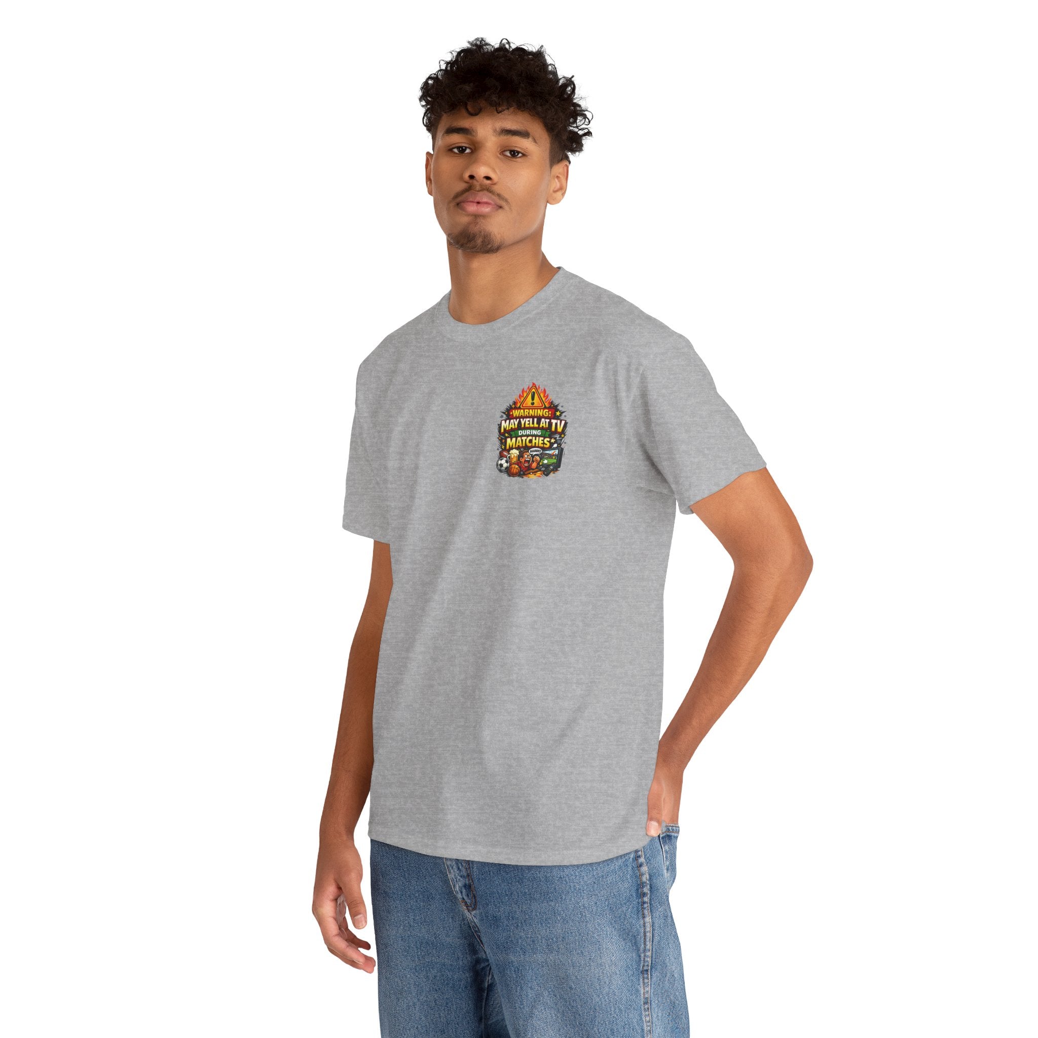 Warning May Yell At TV During Matches Funny T-Shirt
