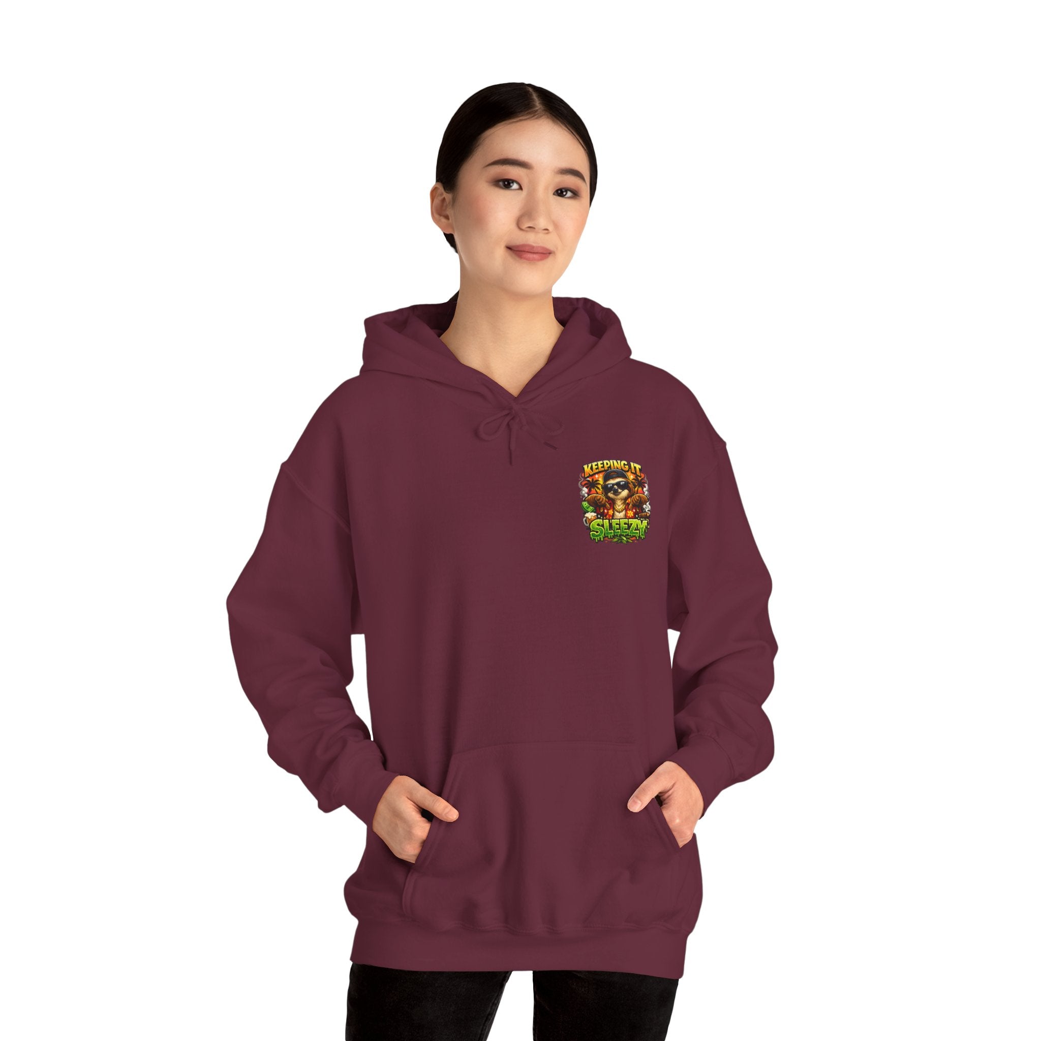 Keeping It Sleazy Sloth Funny Hoodie