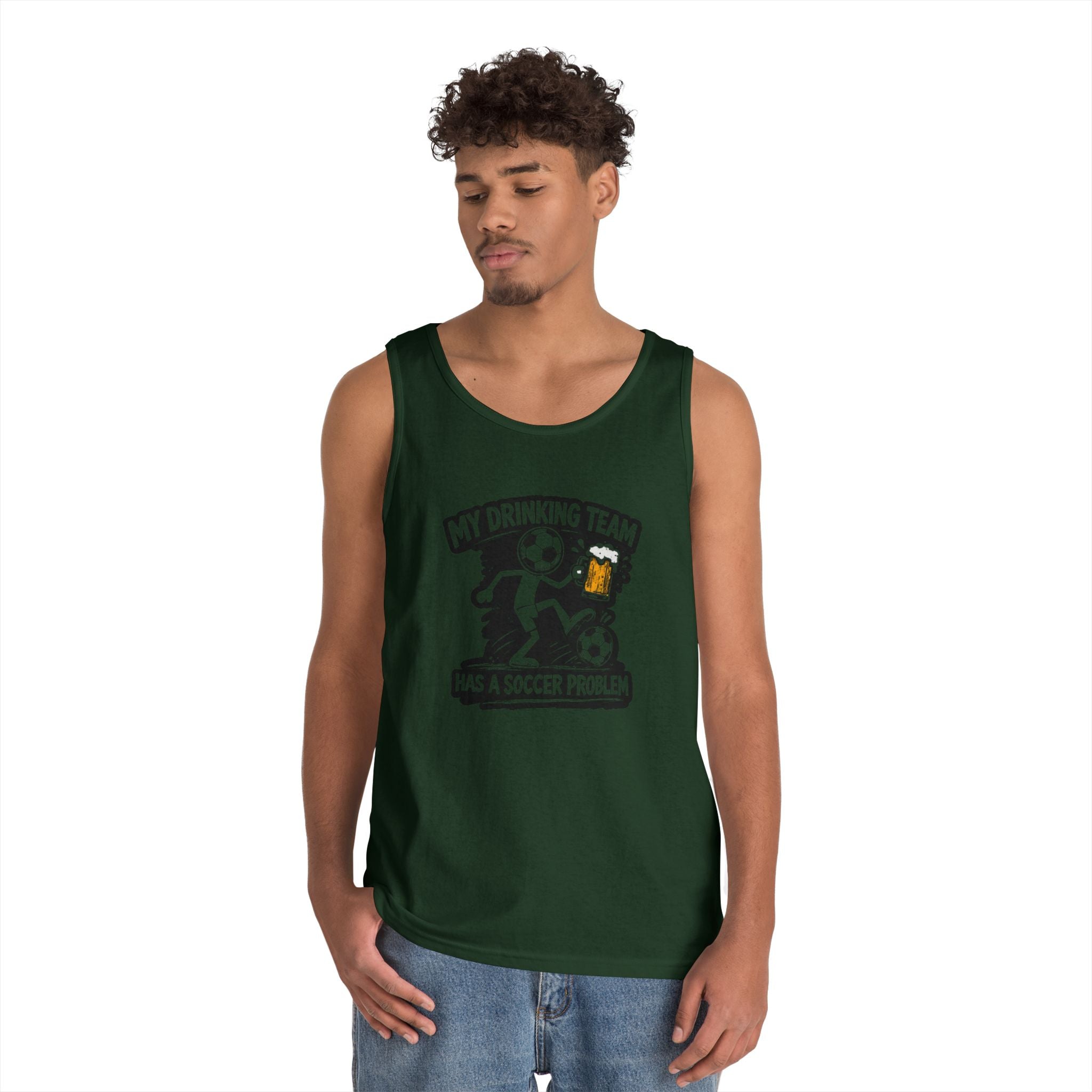 Soccer Drinking Team Tank Top — "My Drinking Team Has a Soccer Problem"