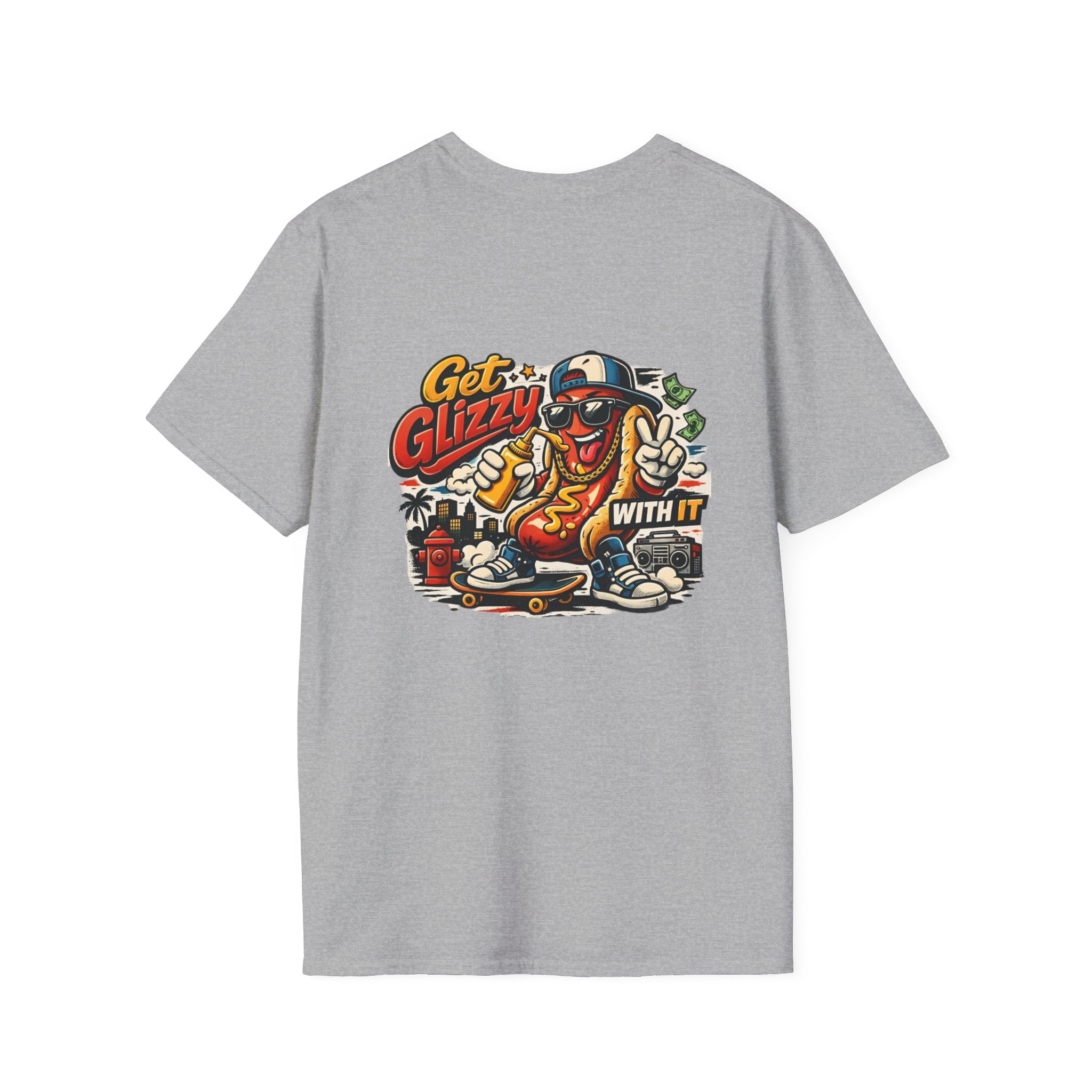 Get Glizzy With It Funny Hot Dog T-Shirt