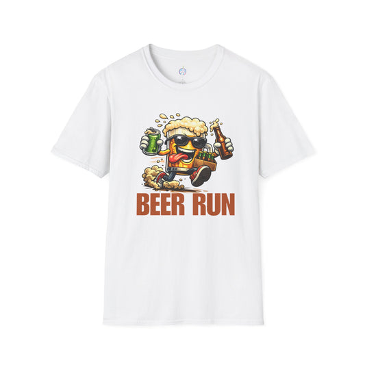 Beer Run T-Shirt — Funny Cartoon Beer Mug Design for Parties & St. Patrick’s Day