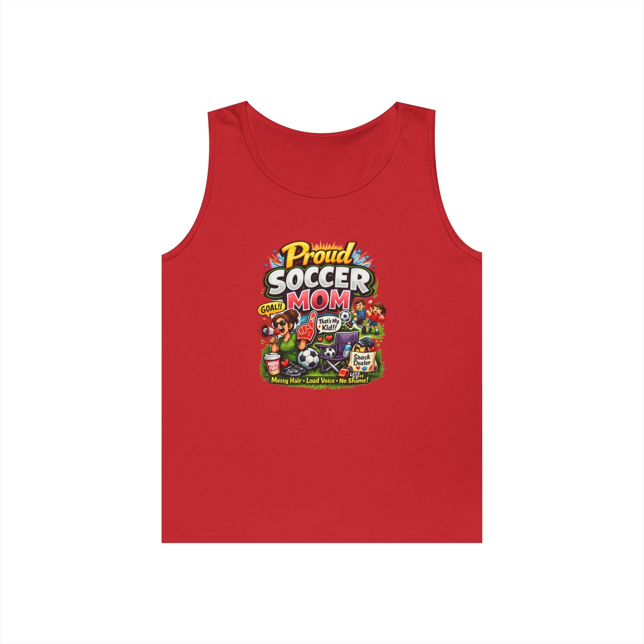 Proud Soccer Mom Dad Funny Tank Top