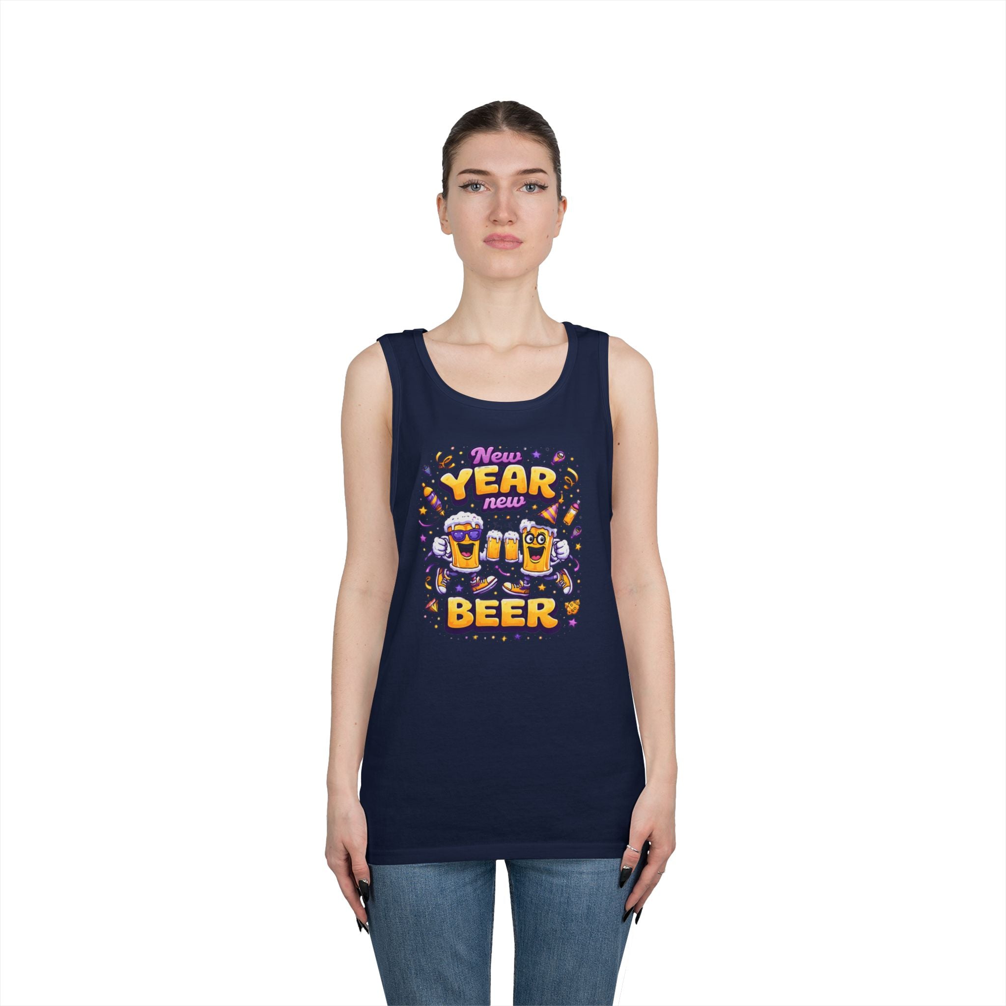 New Year New Beer Funny T-Shirt Sarcastic Drinking Tee Funny New Years Shirt Resolution Novelty Beer Gift Graphic Tee