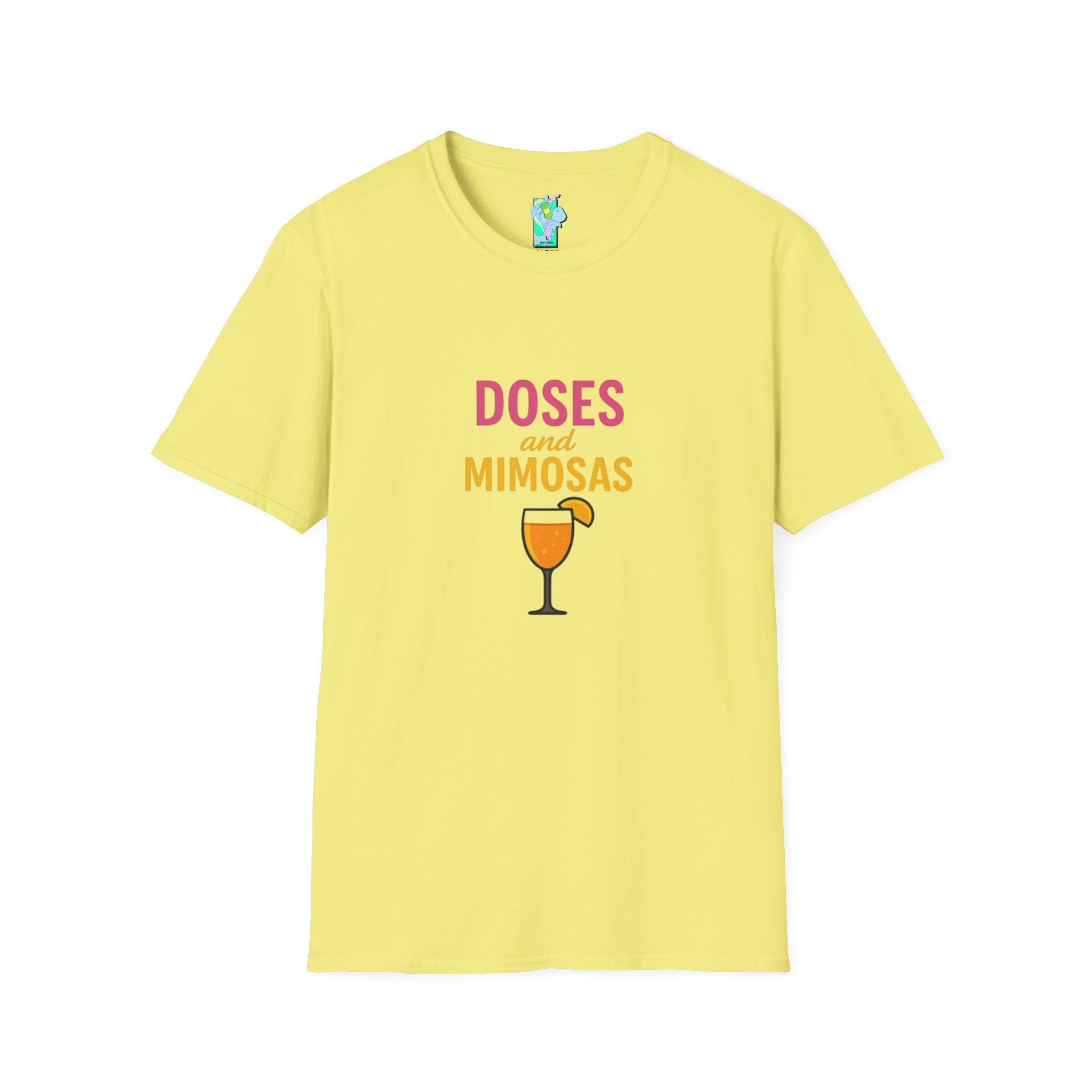 Doses and Mimosas- Party Vibes Unisex T-Shirt