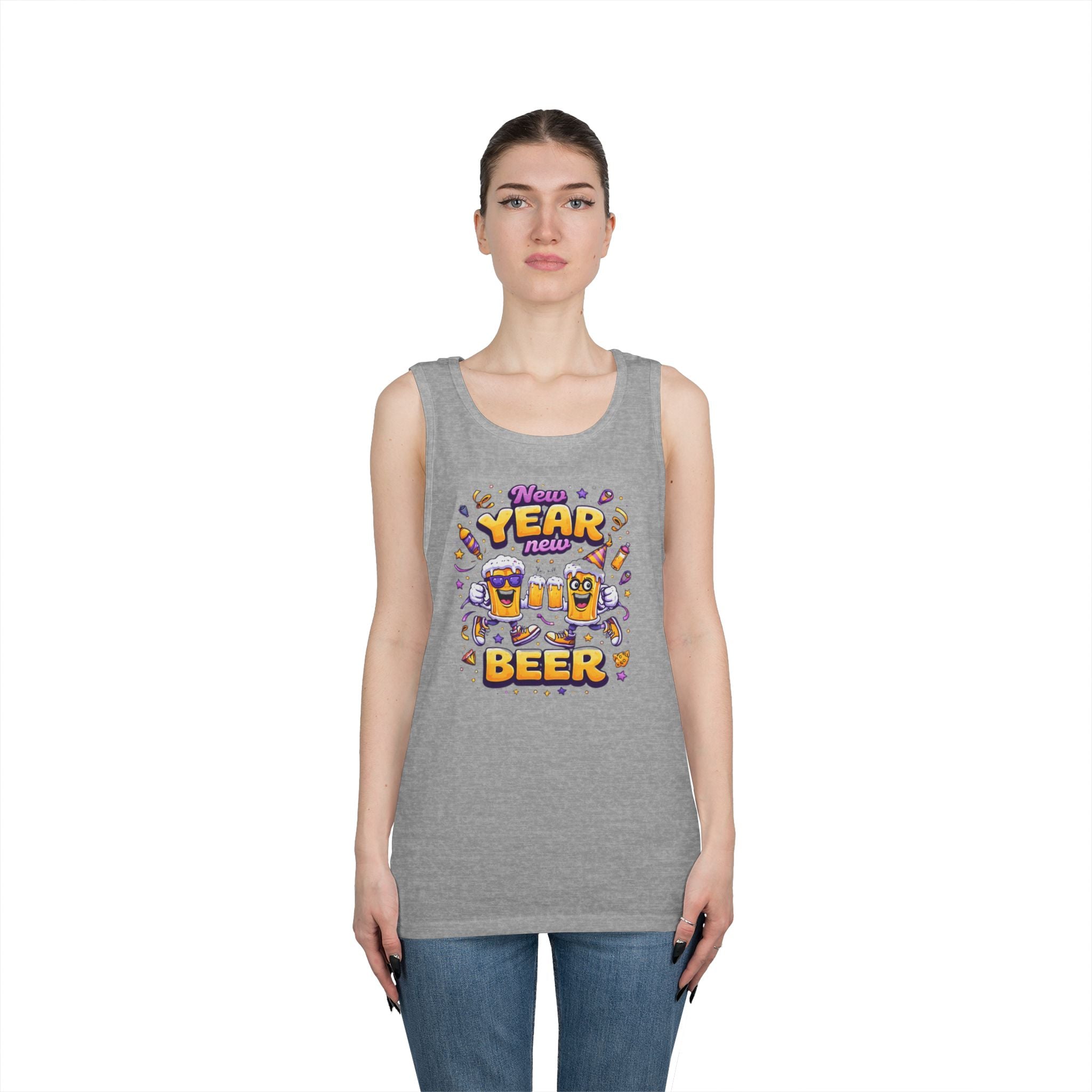 New Year New Beer Funny T-Shirt Sarcastic Drinking Tee Funny New Years Shirt Resolution Novelty Beer Gift Graphic Tee