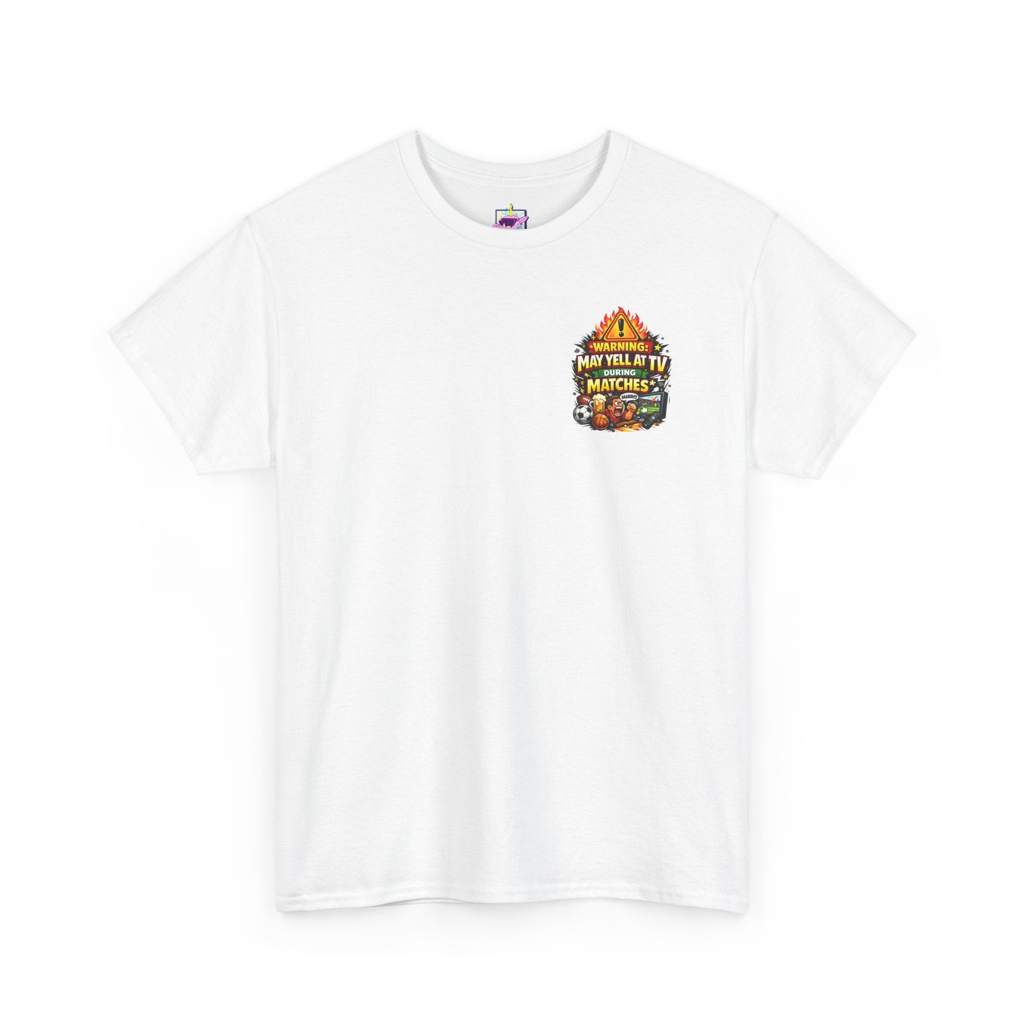 Warning May Yell At TV During Matches Funny T-Shirt