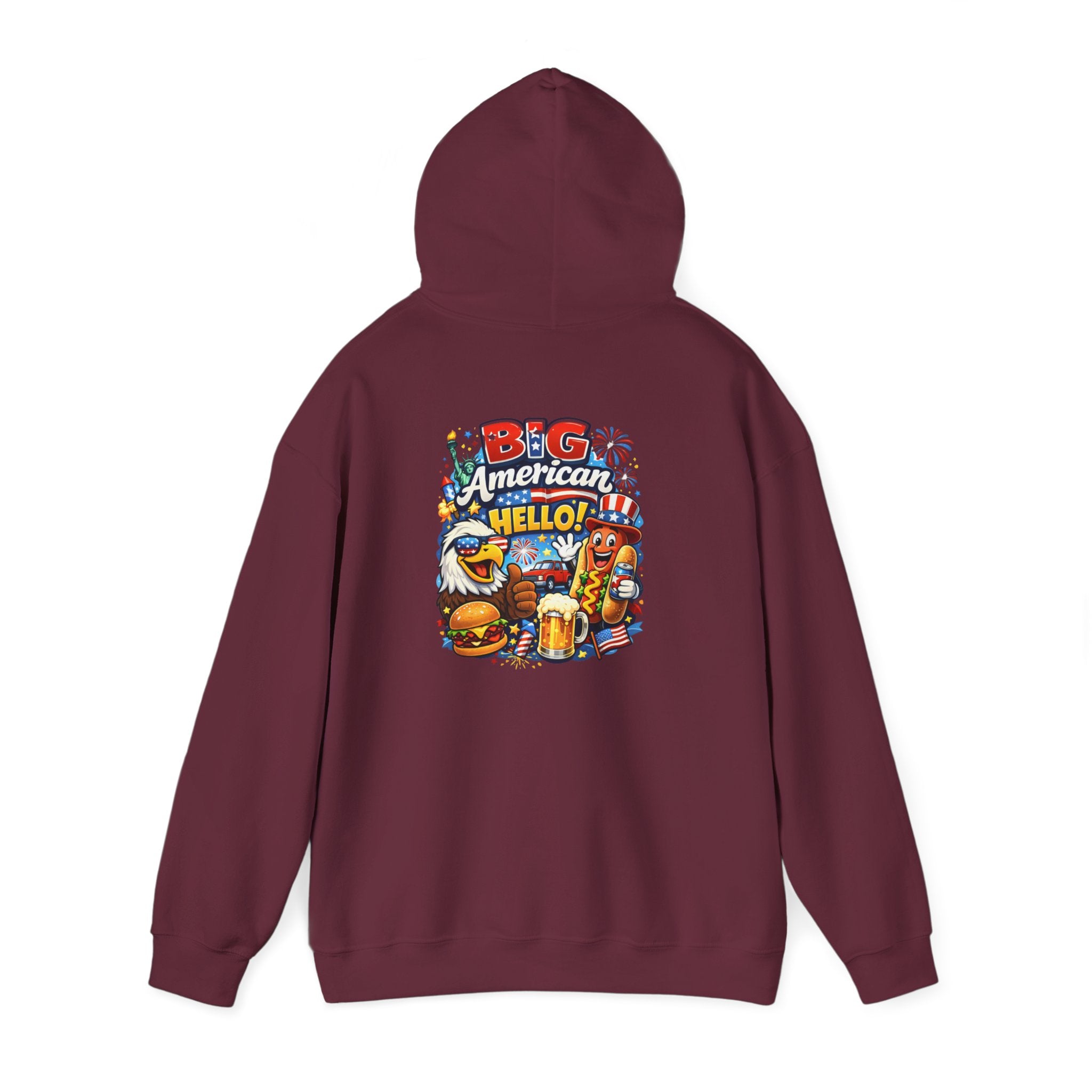 Big American Hello Funny Hoodie