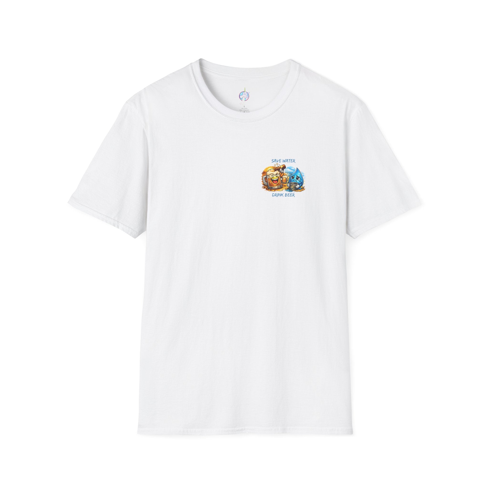 Save Water Drink Beer T-Shirt — Funny Beer & Water Cartoon Tee