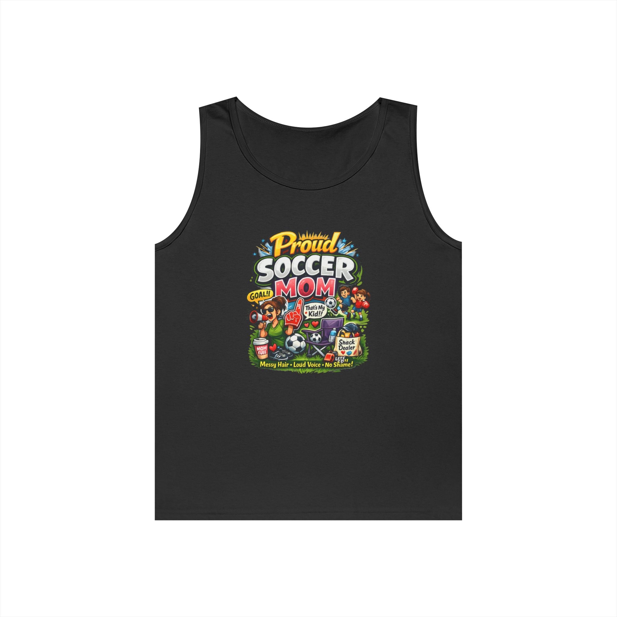Proud Soccer Mom Dad Funny Tank Top