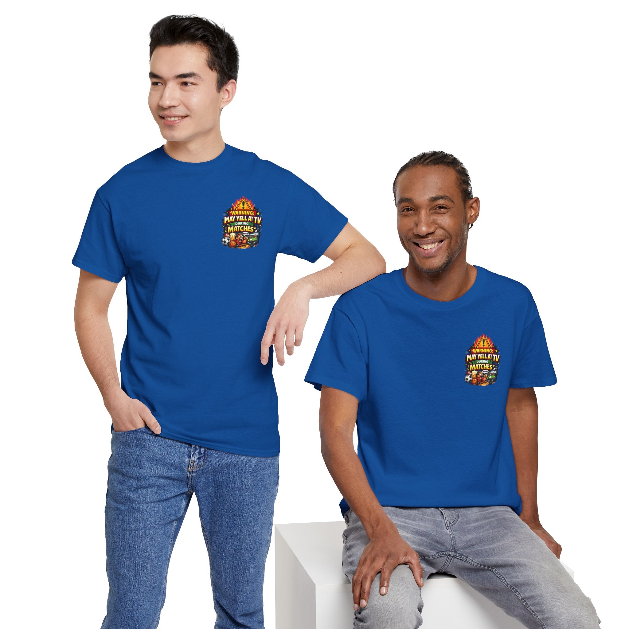 Warning May Yell At TV During Matches Funny T-Shirt