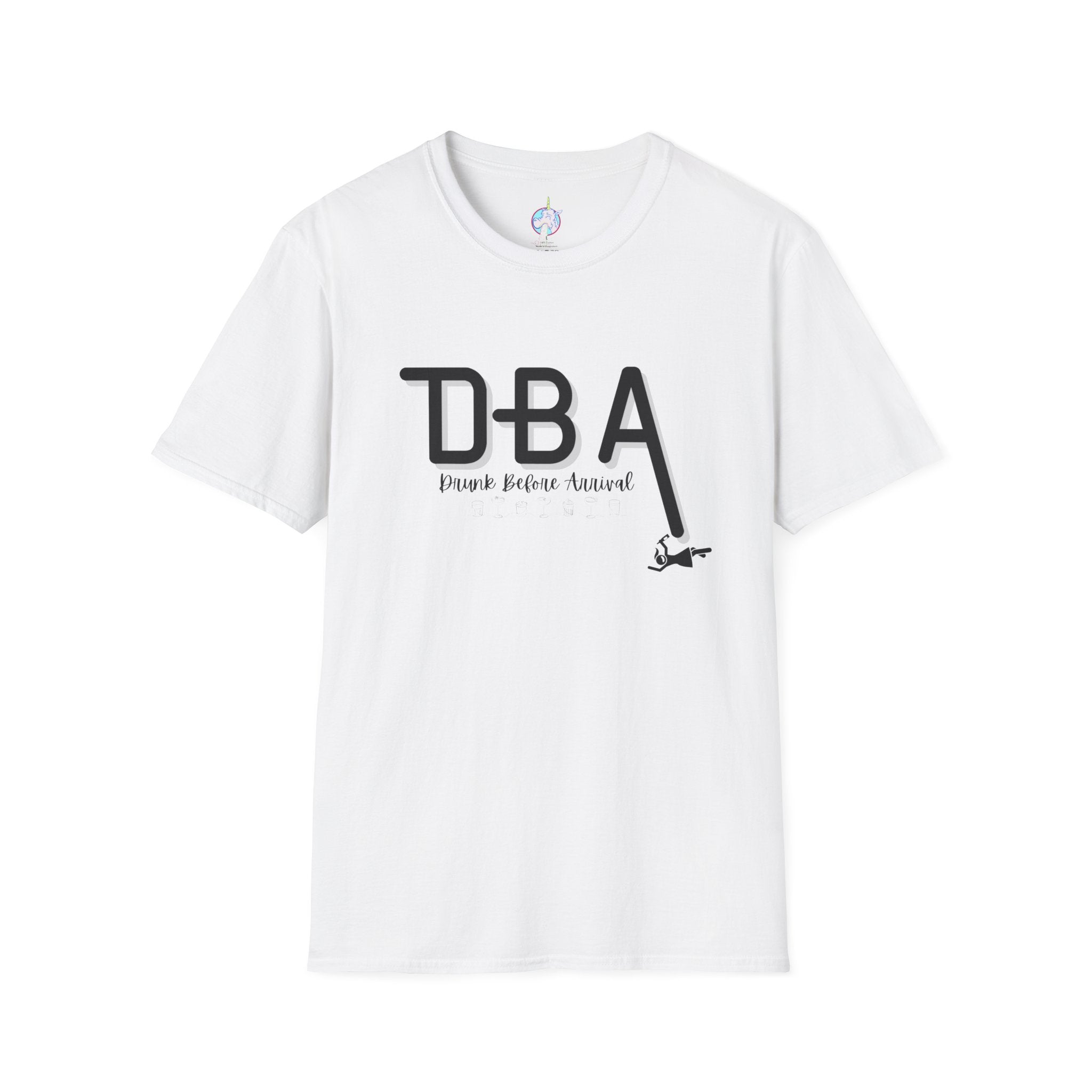 Drunk Before Arrival Funny T-Shirt — Bold Party Tee