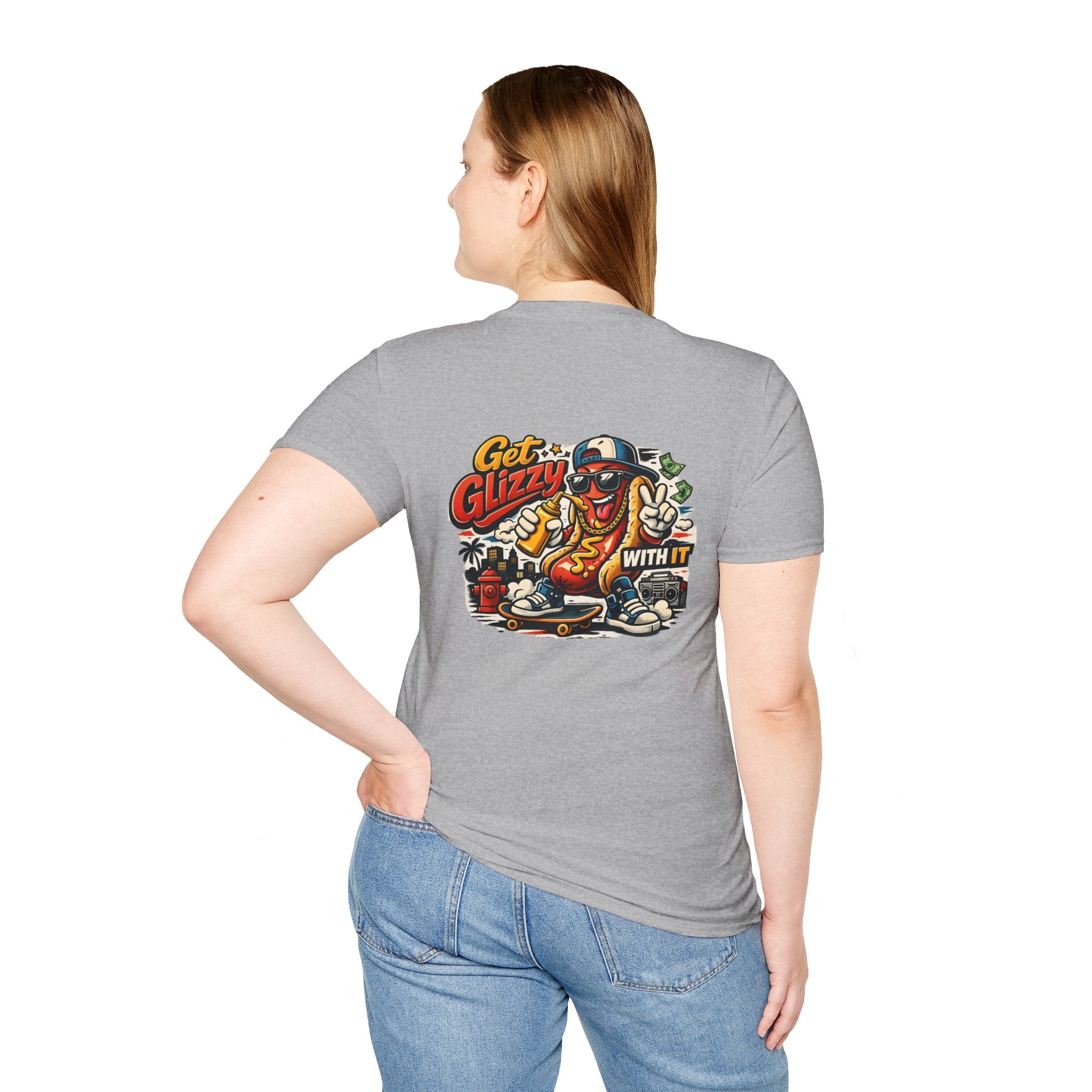 Get Glizzy With It Funny Hot Dog T-Shirt