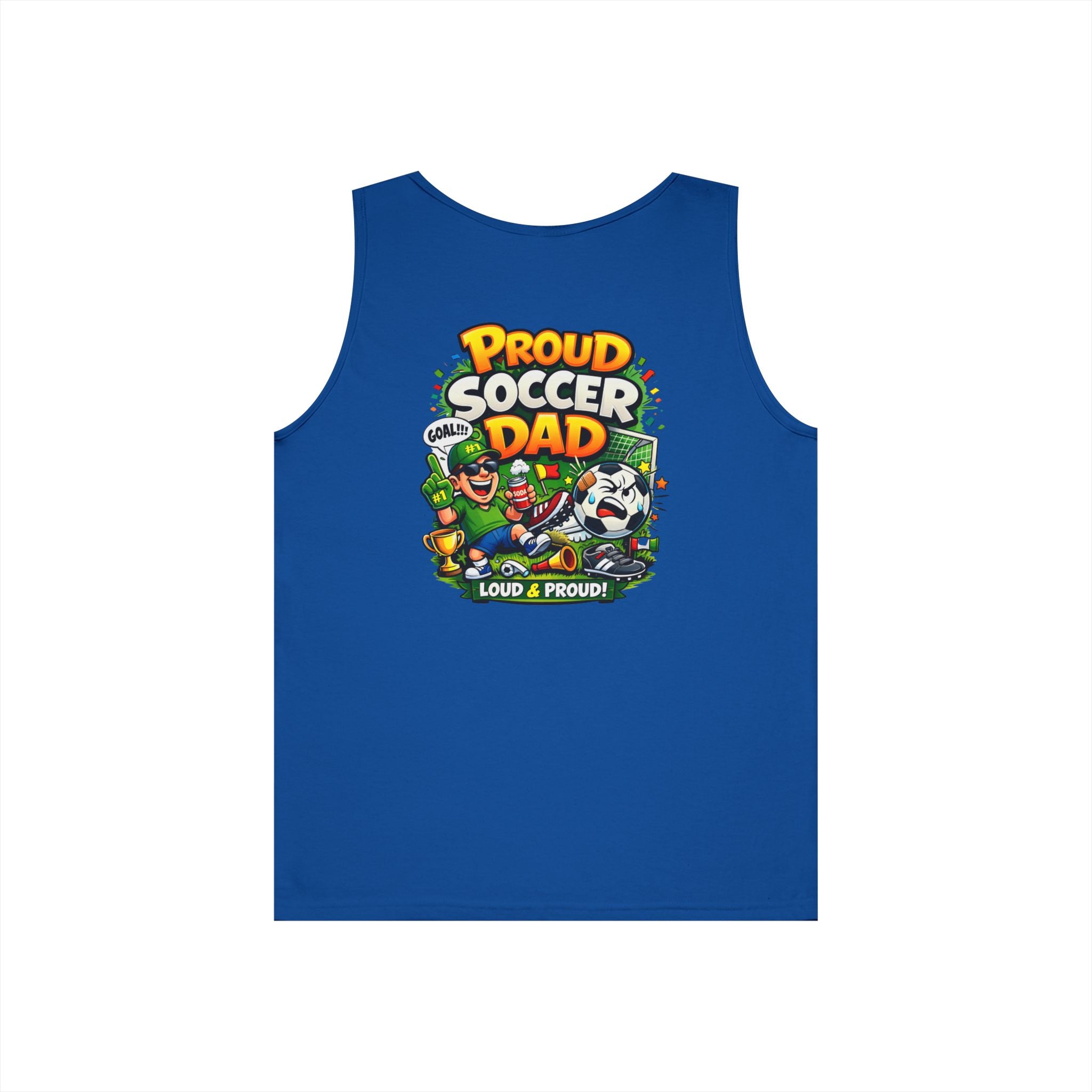 Proud Soccer Dad Tank Top — Loud & Proud Dad Soccer Shirt