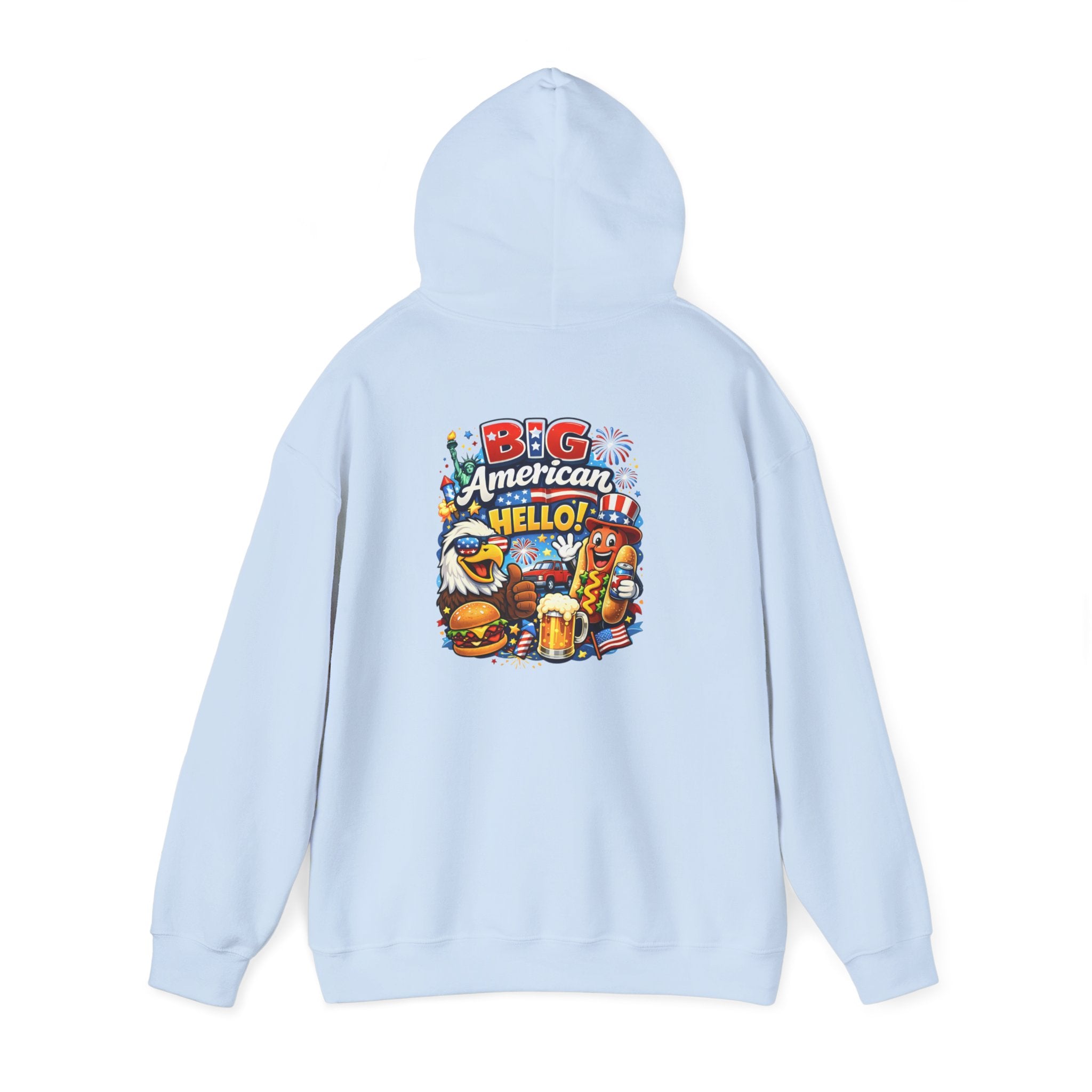 Big American Hello Funny Hoodie