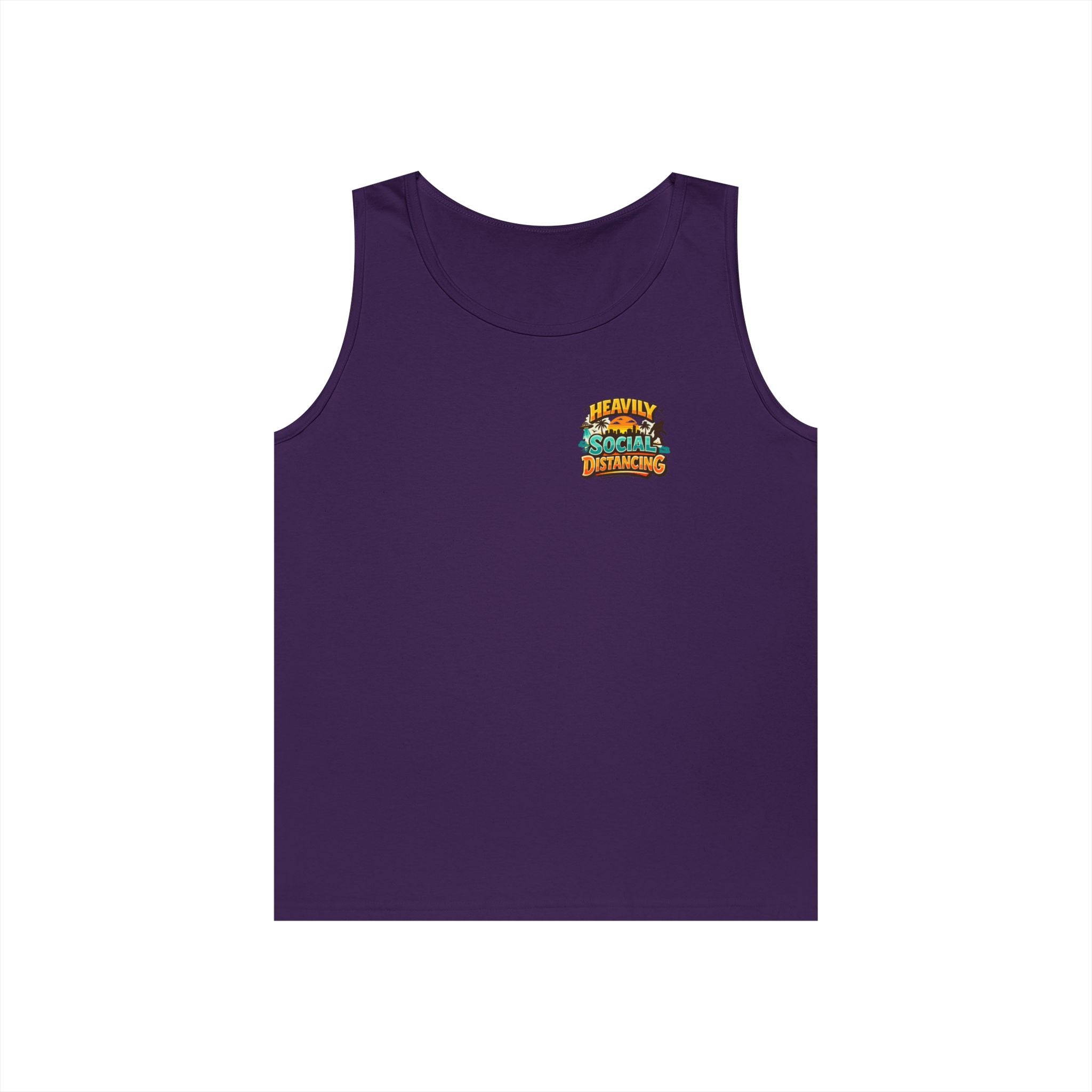 Heavily Socially Distancing Funny Tank Top