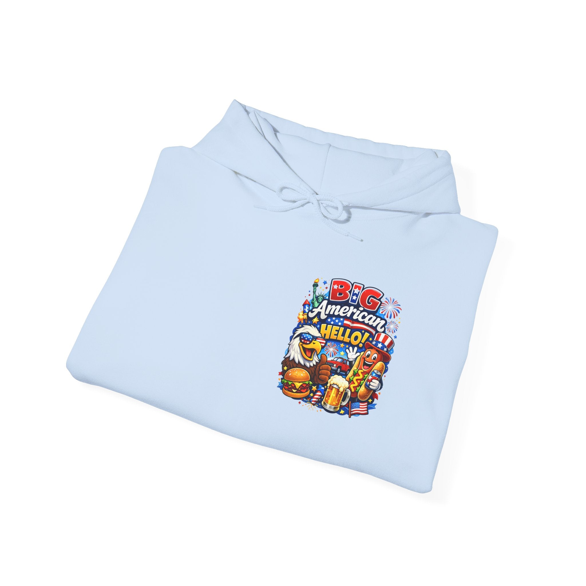 Big American Hello Funny Hoodie