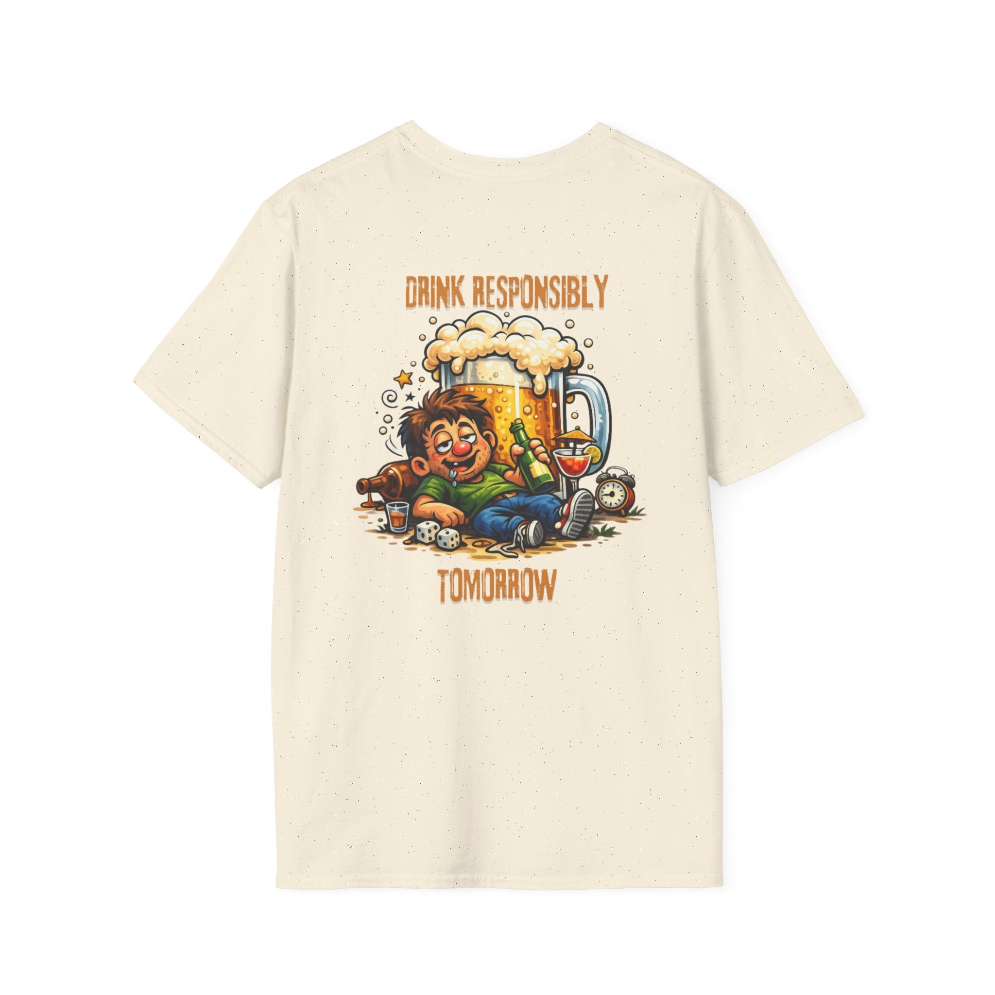 Drink Responsibly Tomorrow T-Shirt — Funny Beer Hangover Graphic Tee