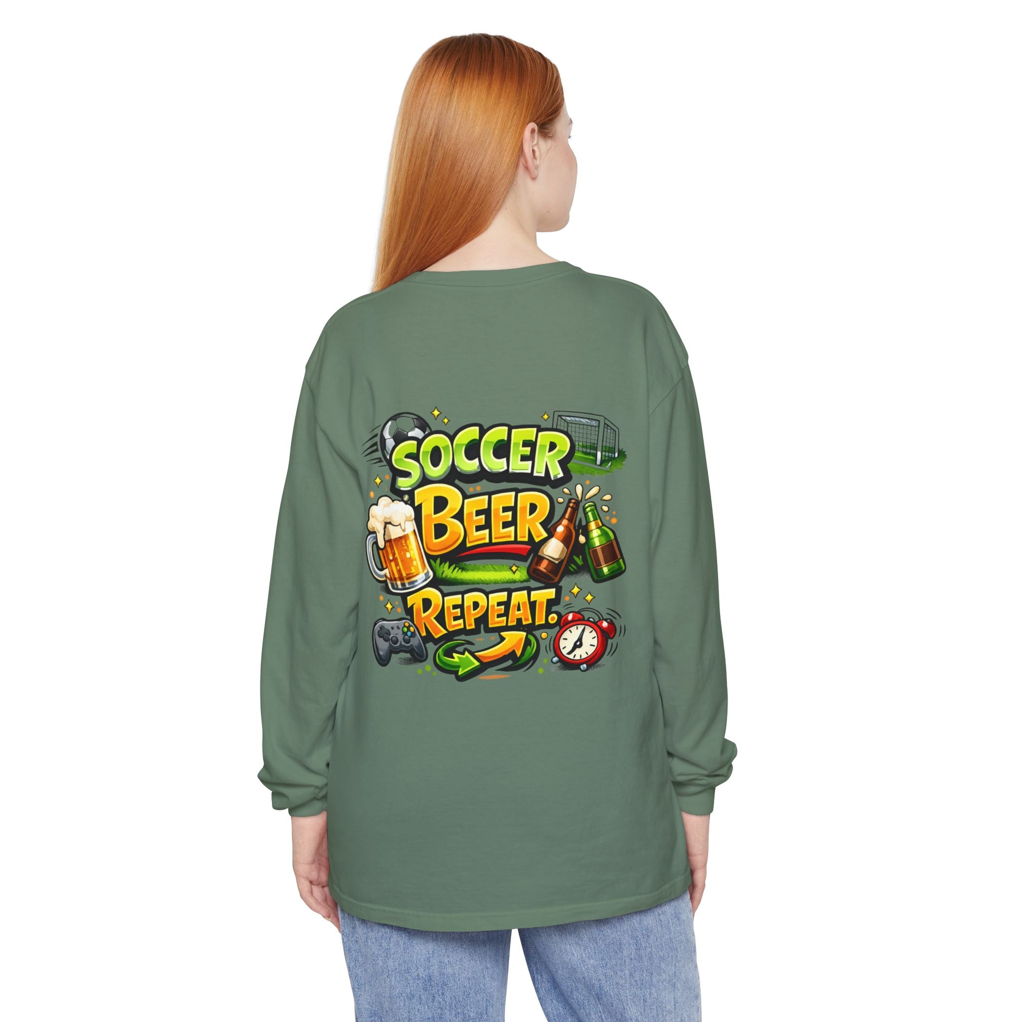 Soccer Beer Repeat Funny Sweatshirt