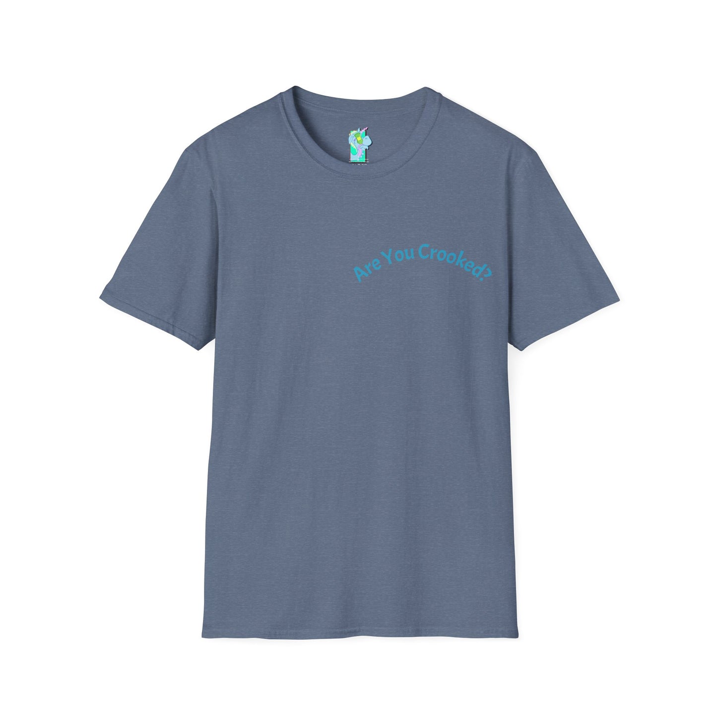 Cool Unicorn Graphic T-Shirt - Are You Crooked, RAVER? Unisex Tee