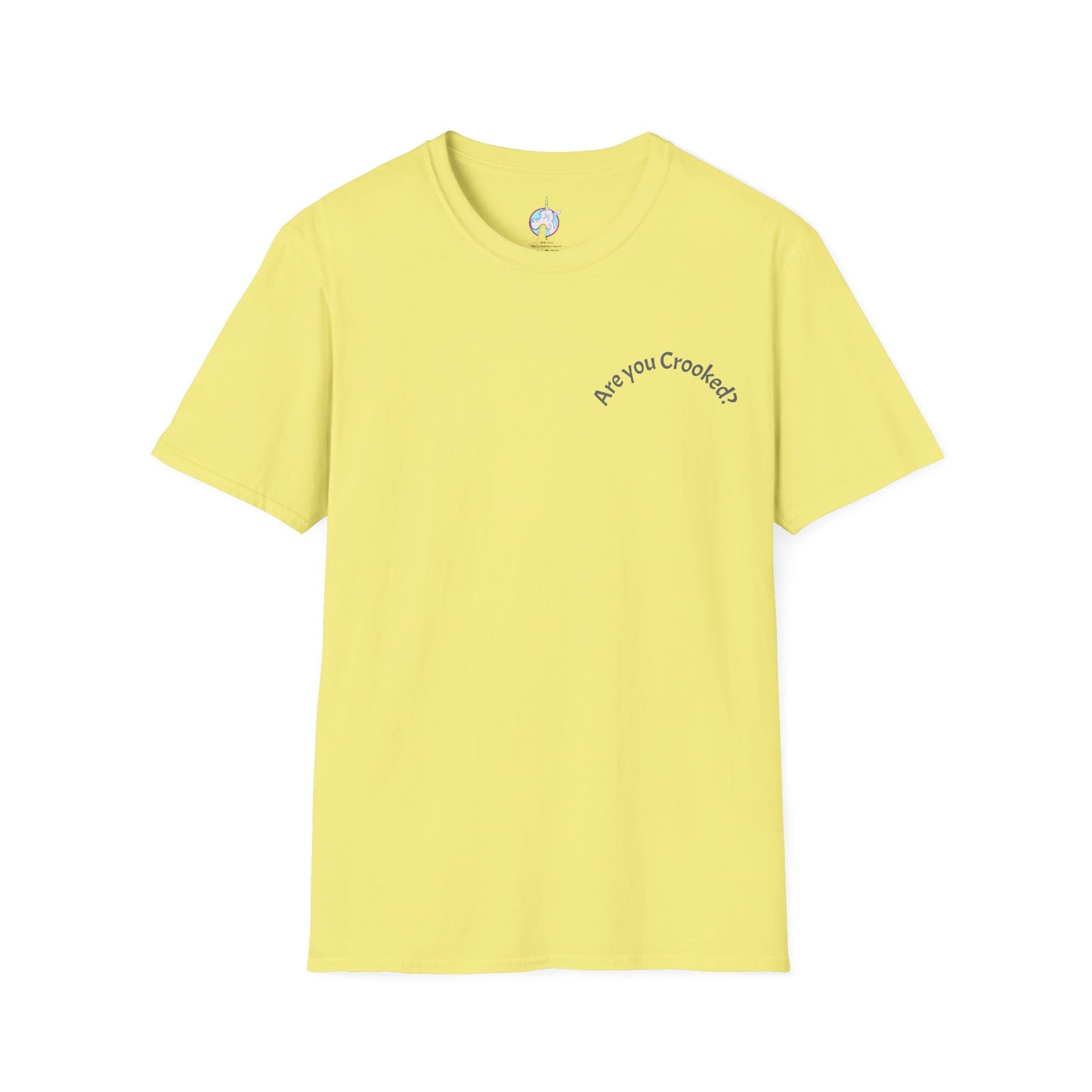 Unisex Softstyle T-Shirt: 'Are You Crooked?' & 'Shocker for Life' Graphic Tee