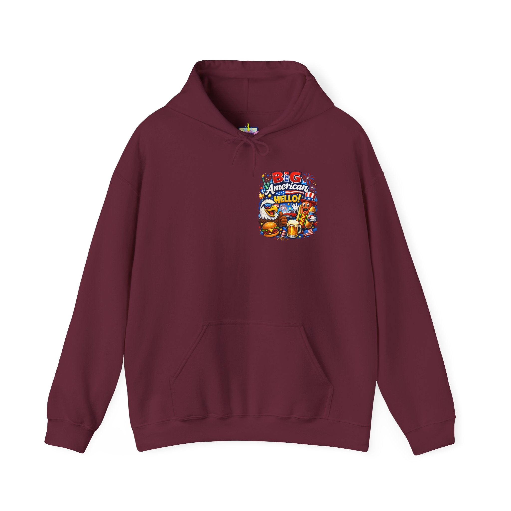 Big American Hello Funny Hoodie