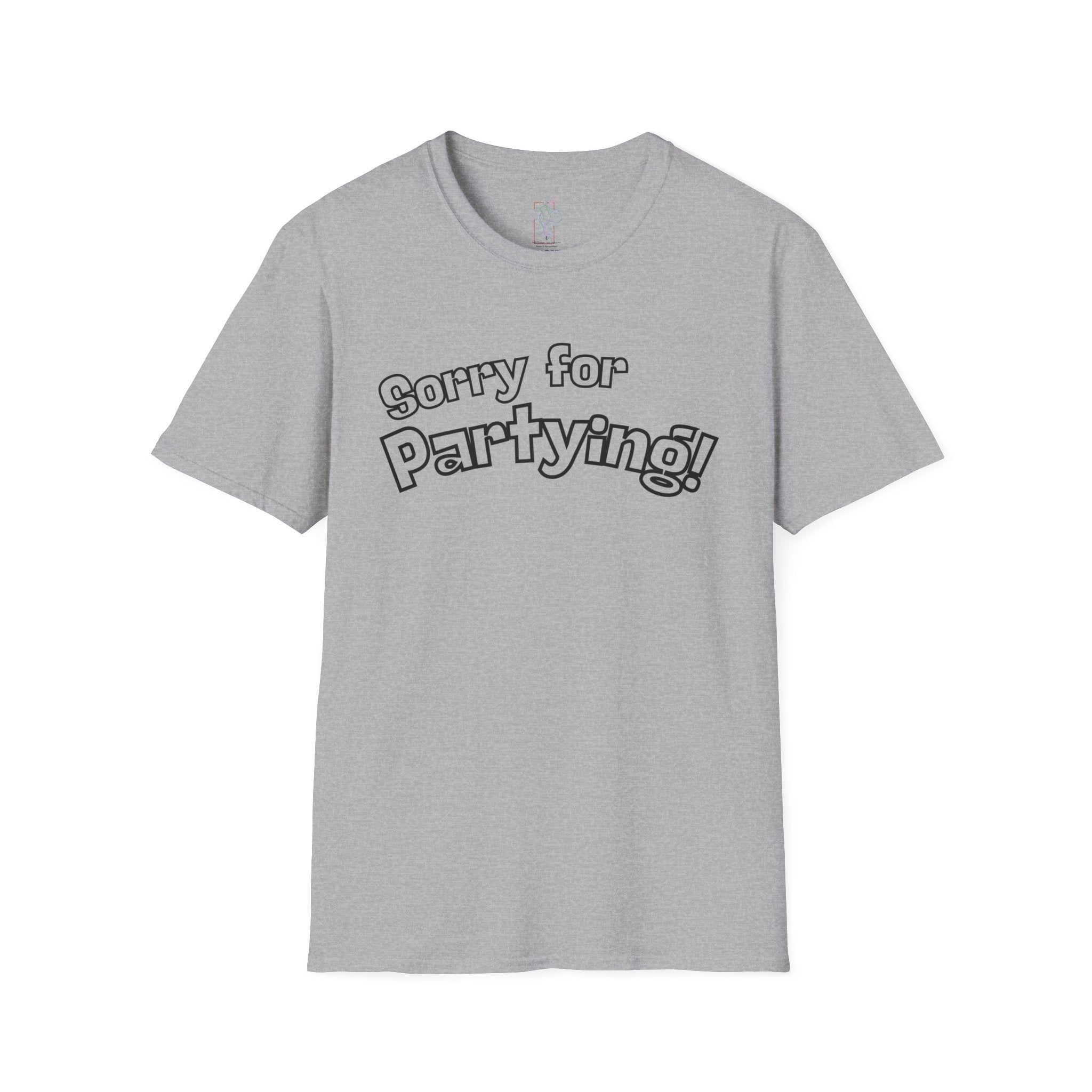 Sorry for Partying T-Shirt-Black