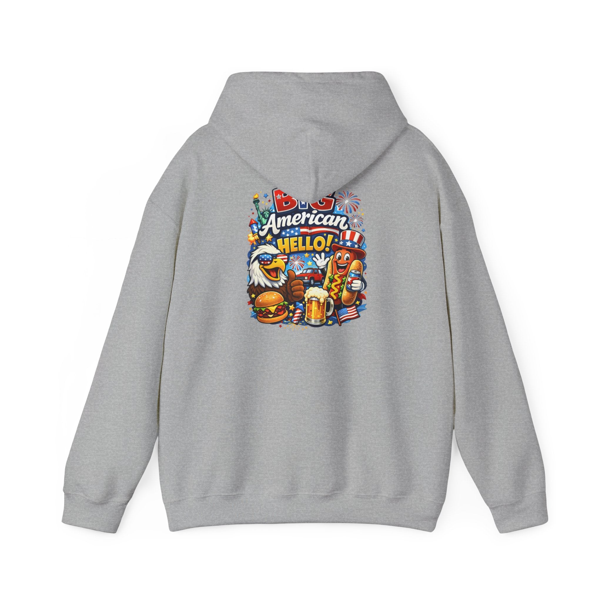 Big American Hello Funny Hoodie