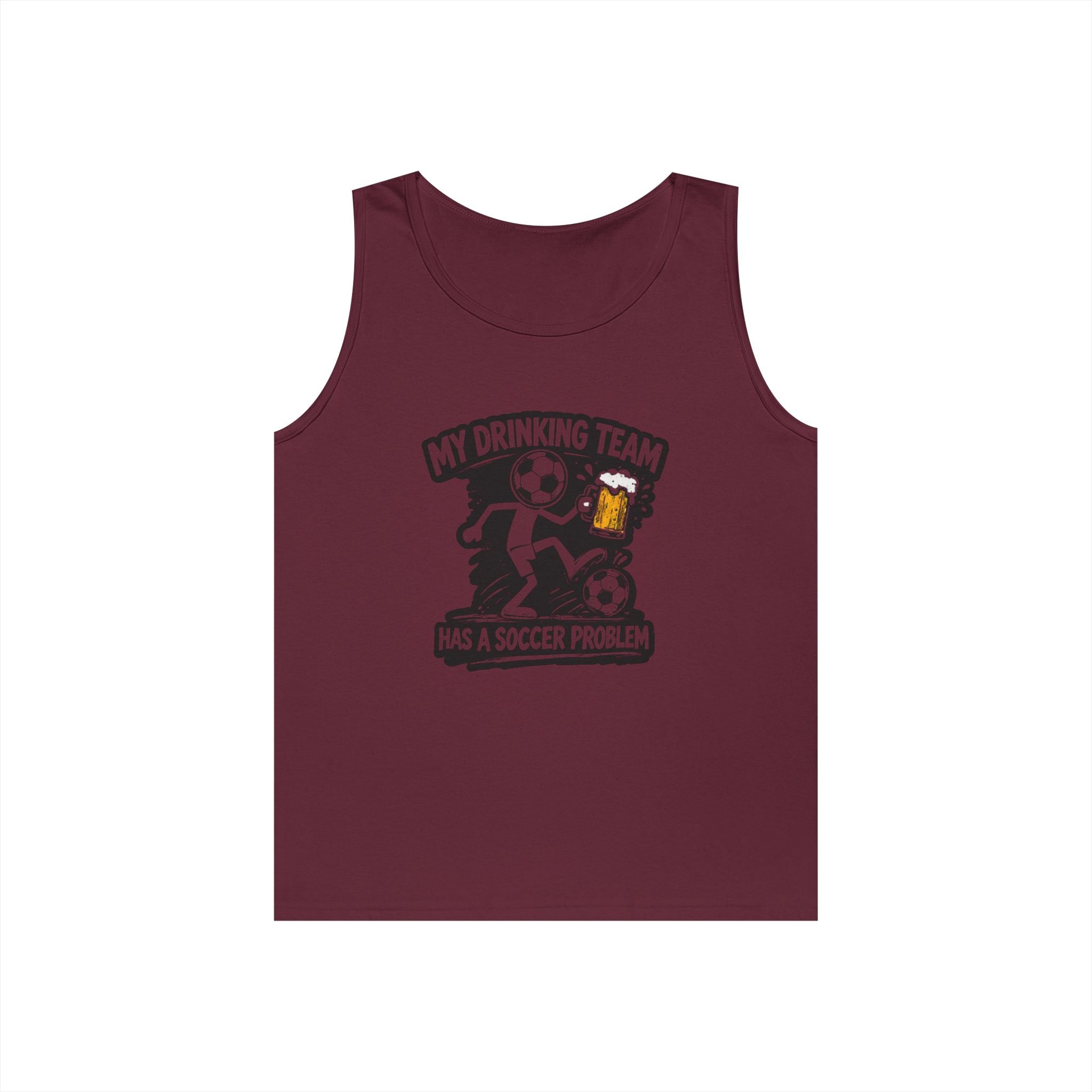 Soccer Drinking Team Tank Top — "My Drinking Team Has a Soccer Problem"