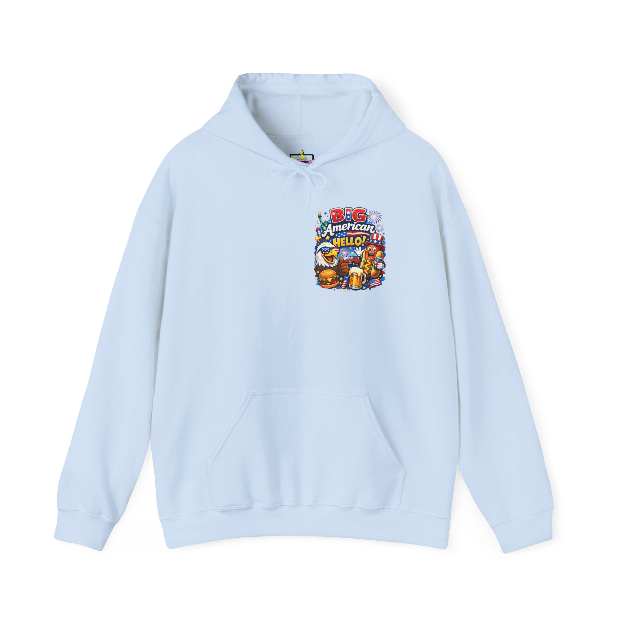 Big American Hello Funny Hoodie