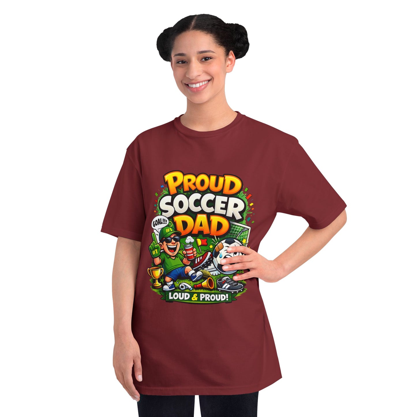Proud Soccer Dad T-Shirt — Loud & Proud Dad Soccer Gift