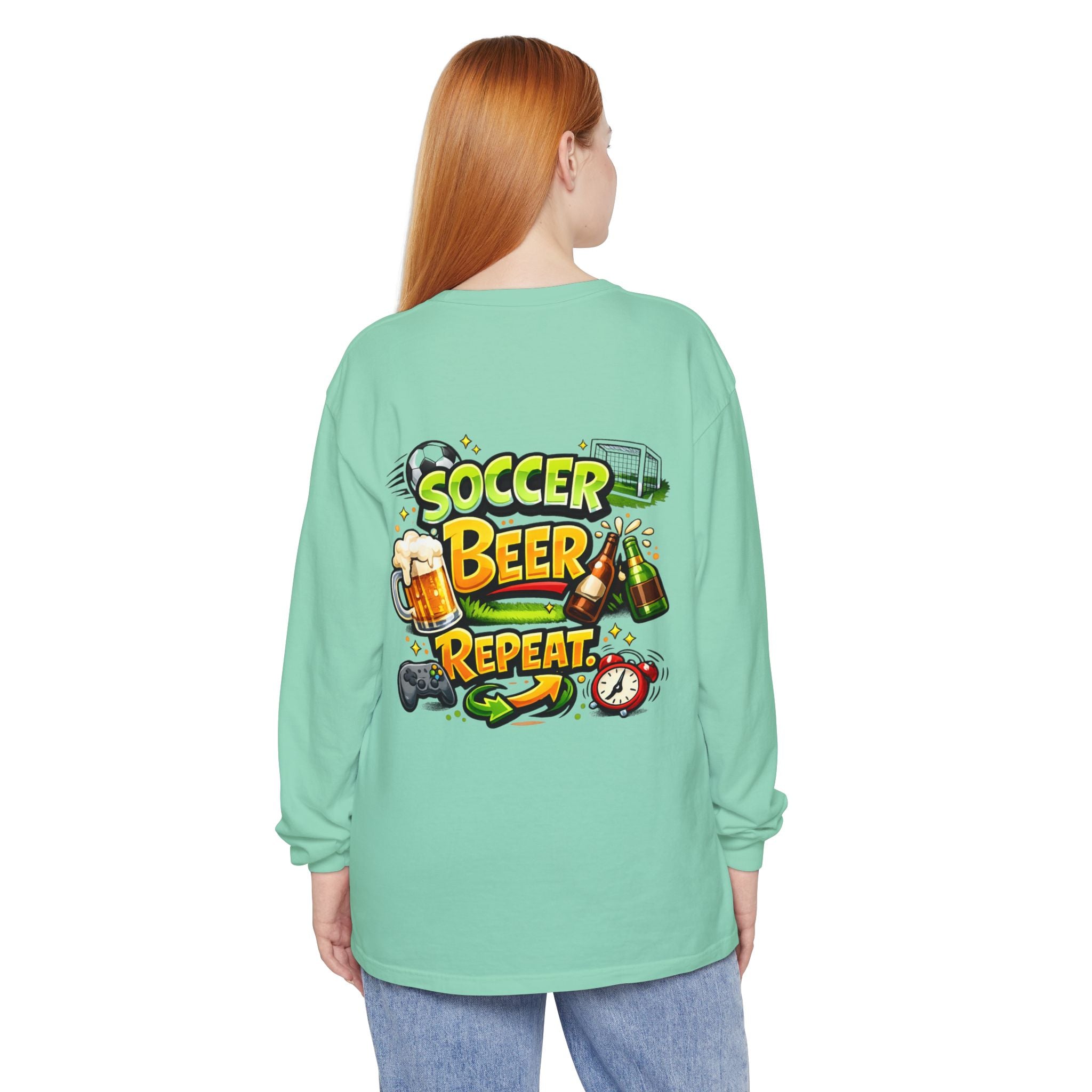 Soccer Beer Repeat Funny Sweatshirt