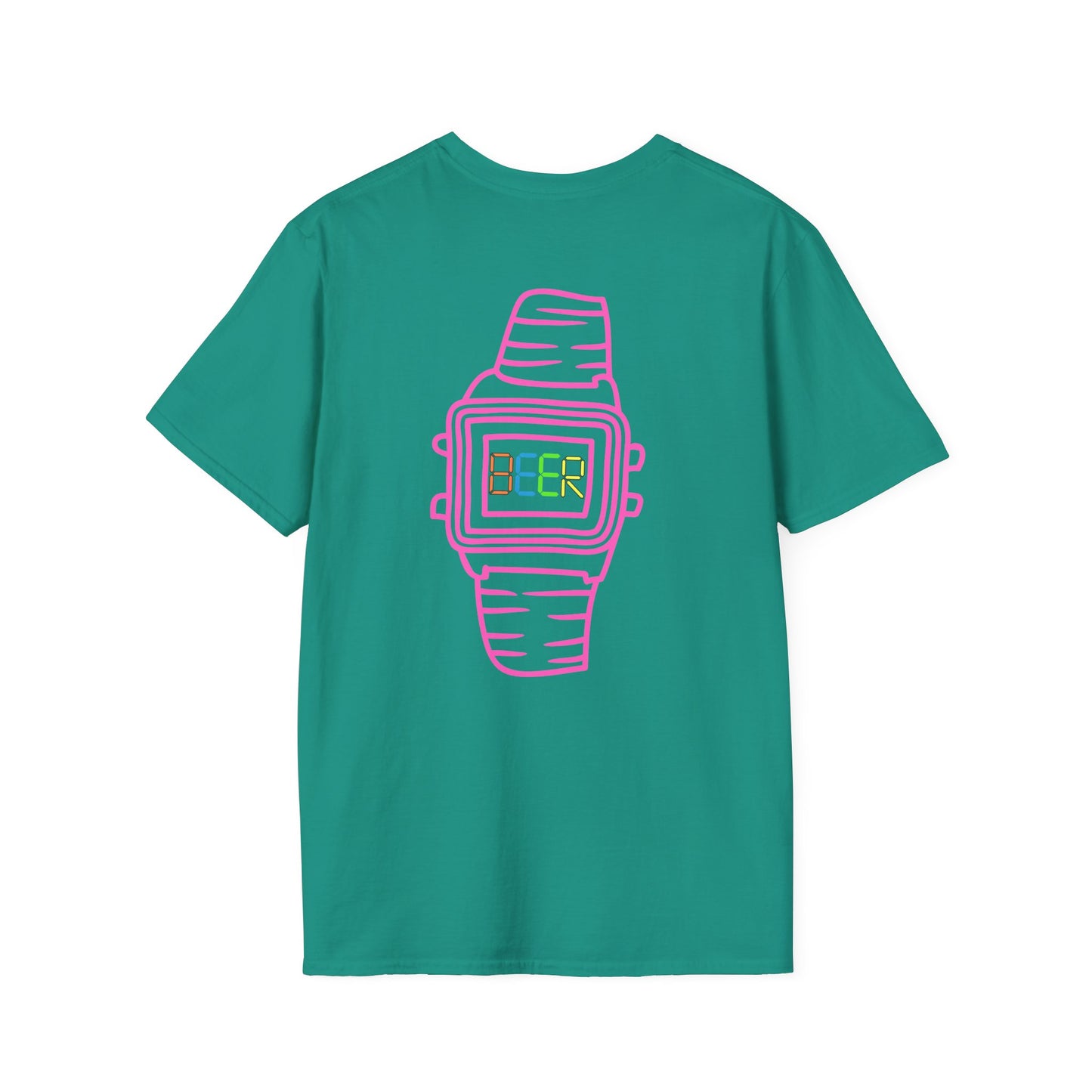 Retro Beer Watch Unisex T-Shirt, Fun Graphic Tee, Casual Wear, Summer Style, Perfect Gift for Beer Lovers, Party Shirt