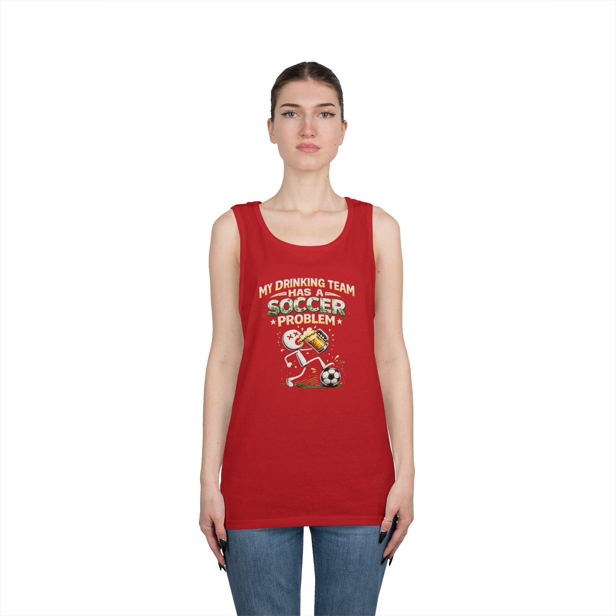 Soccer Drinking Team Tank Top – "My Drinking Team Has a Soccer Problem"