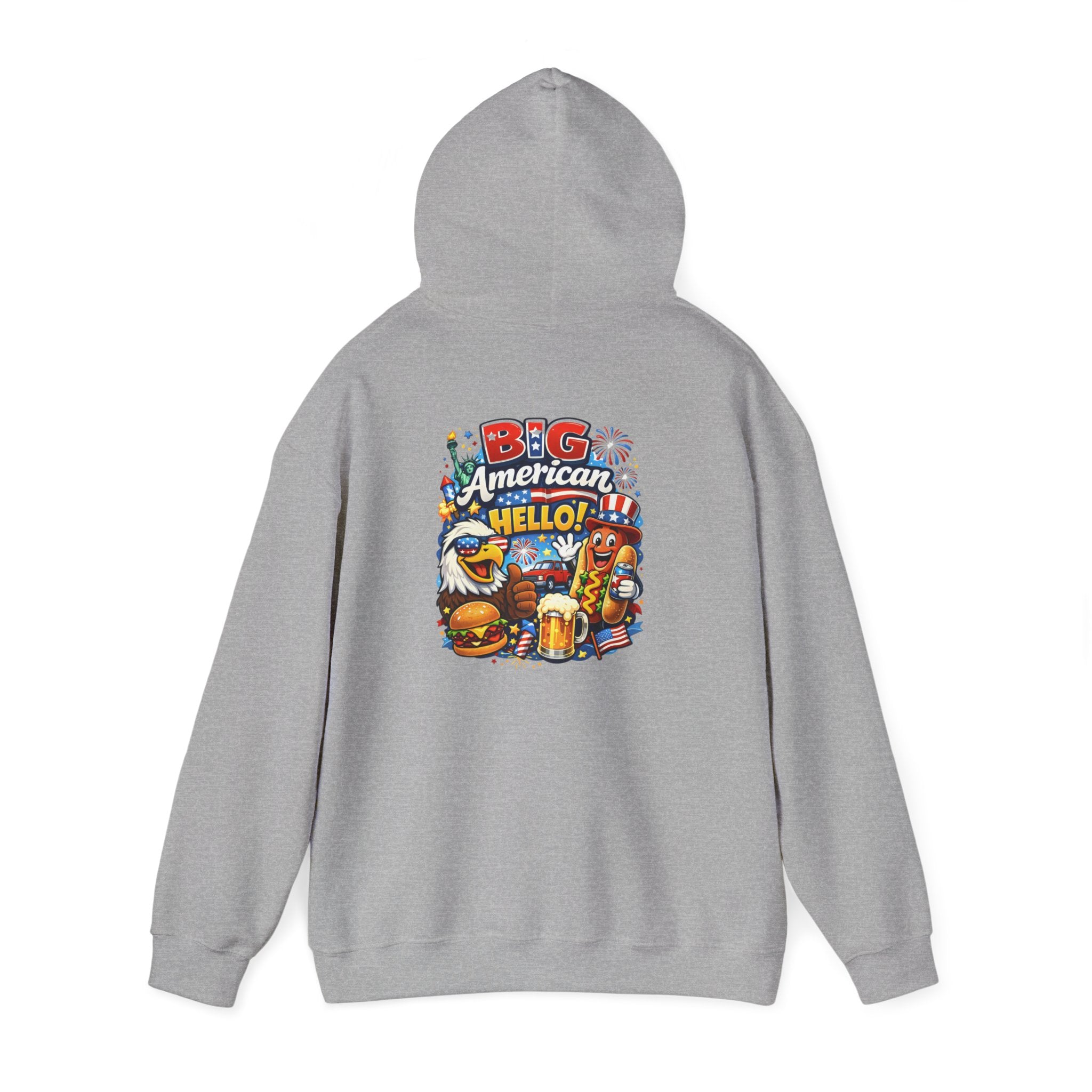 Big American Hello Funny Hoodie