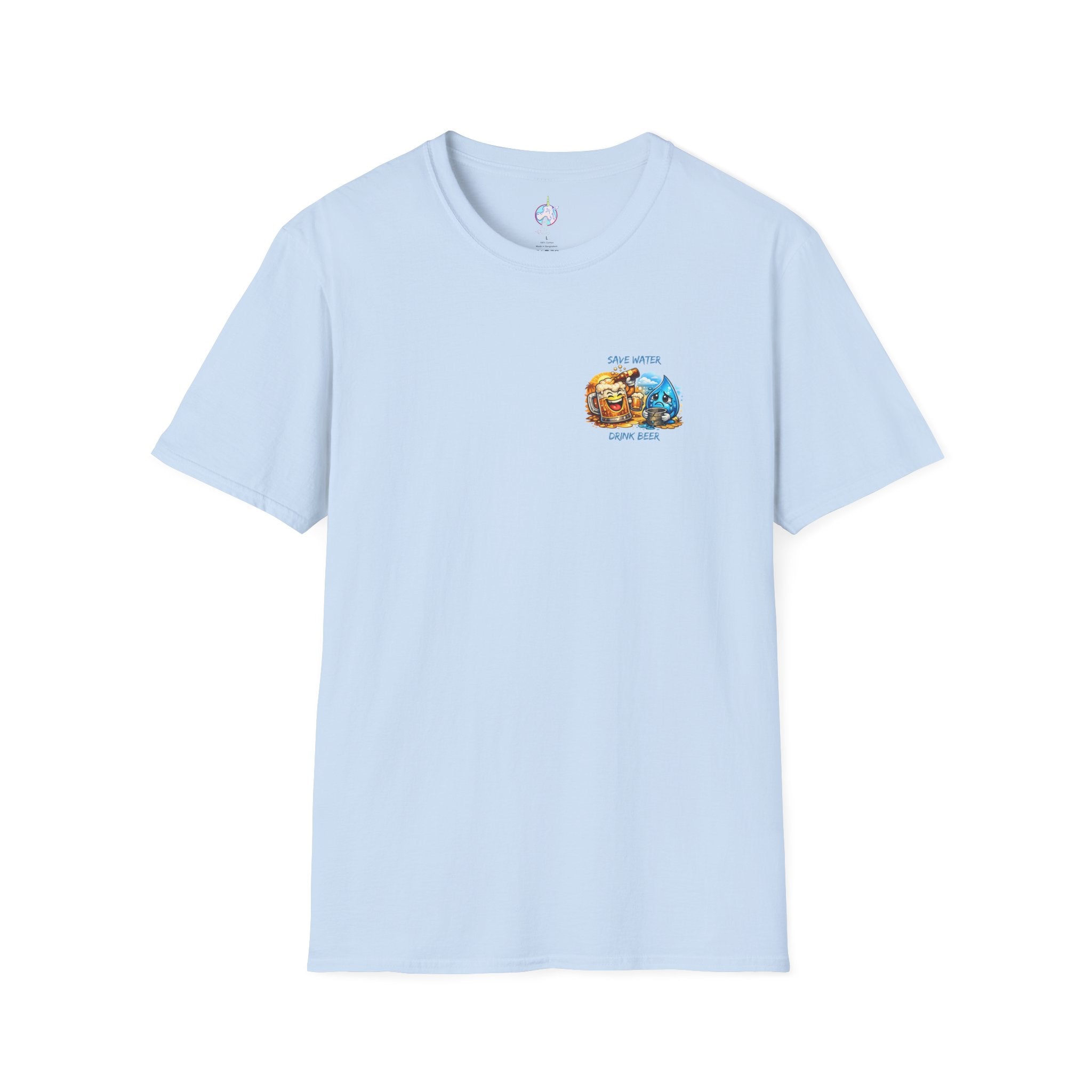 Save Water Drink Beer T-Shirt — Funny Beer & Water Cartoon Tee