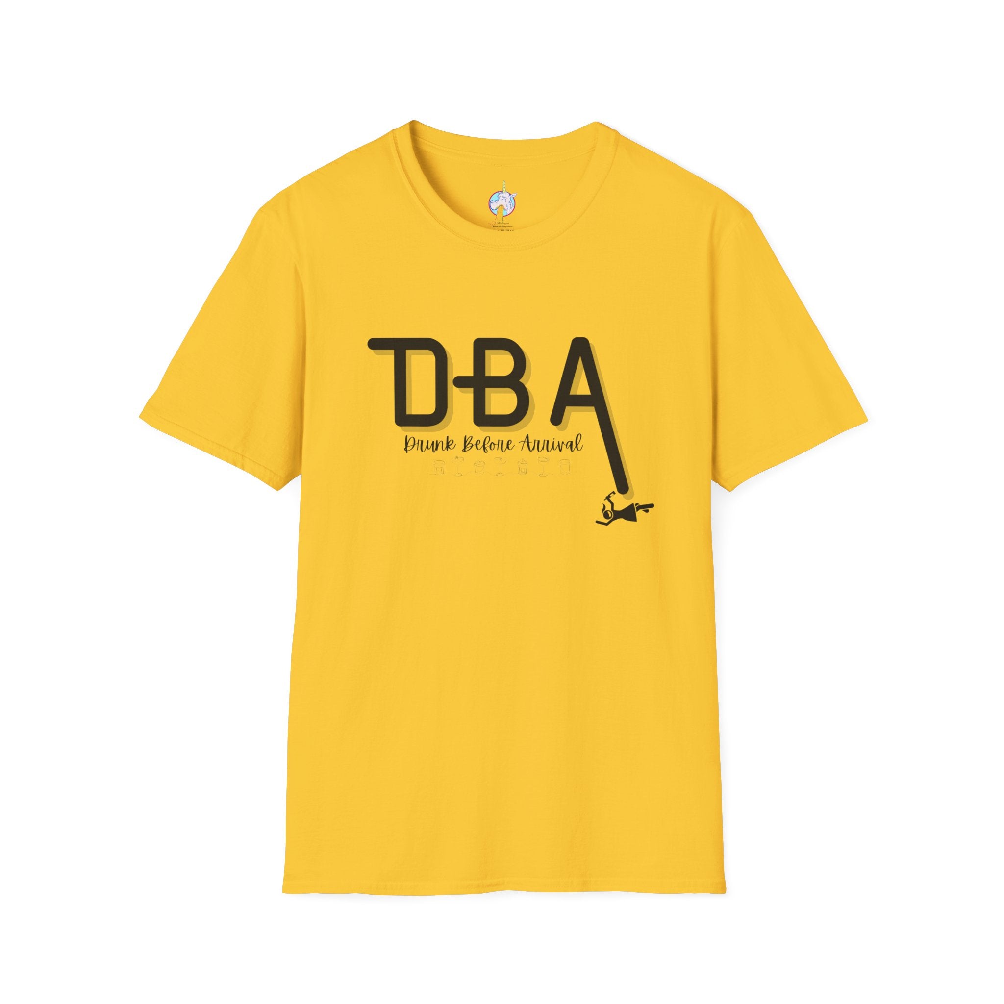 Drunk Before Arrival Funny T-Shirt — Bold Party Tee