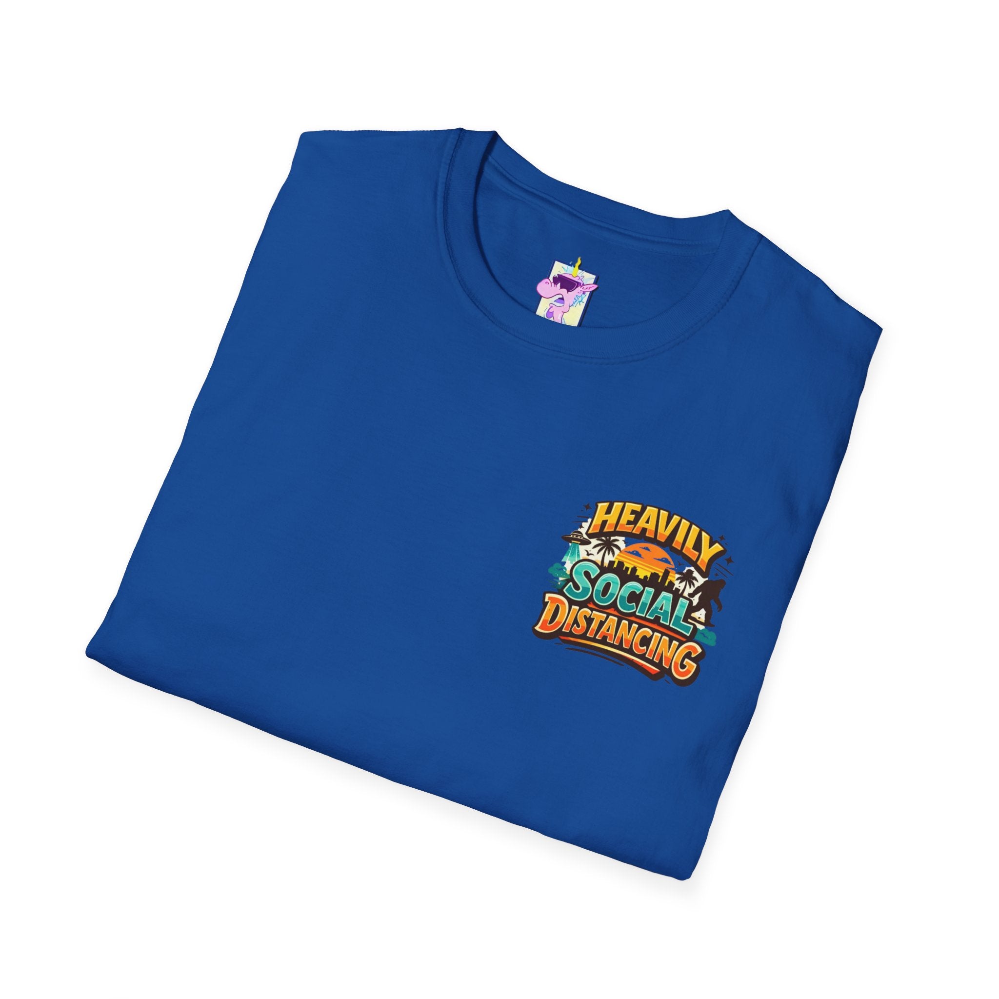 Heavily Socially Distancing Funny T-Shirt