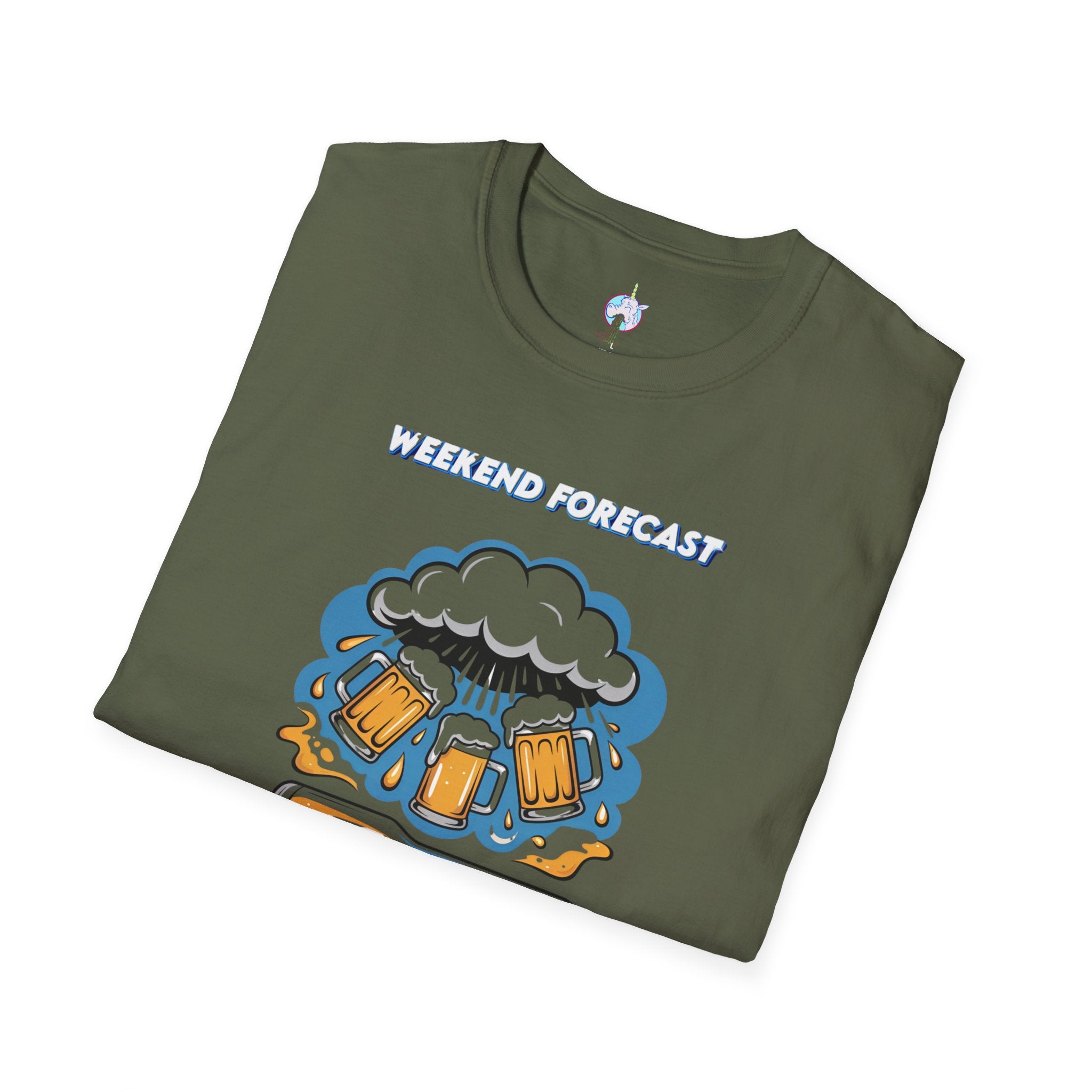 Weekend Forecast Tee — "99% Chance of Beer" Graphic T-Shirt