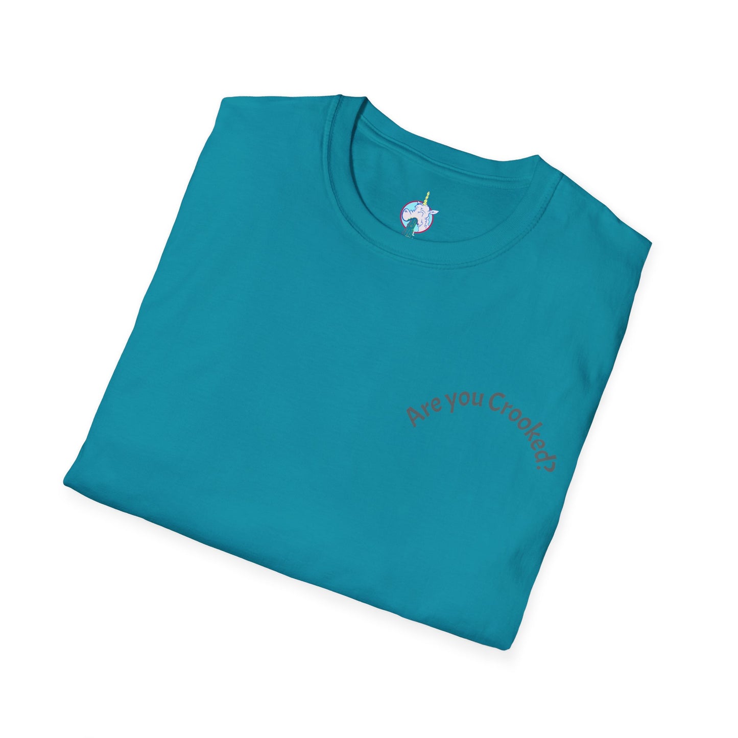 Unisex Softstyle T-Shirt: 'Are You Crooked?' & 'Shocker for Life' Graphic Tee