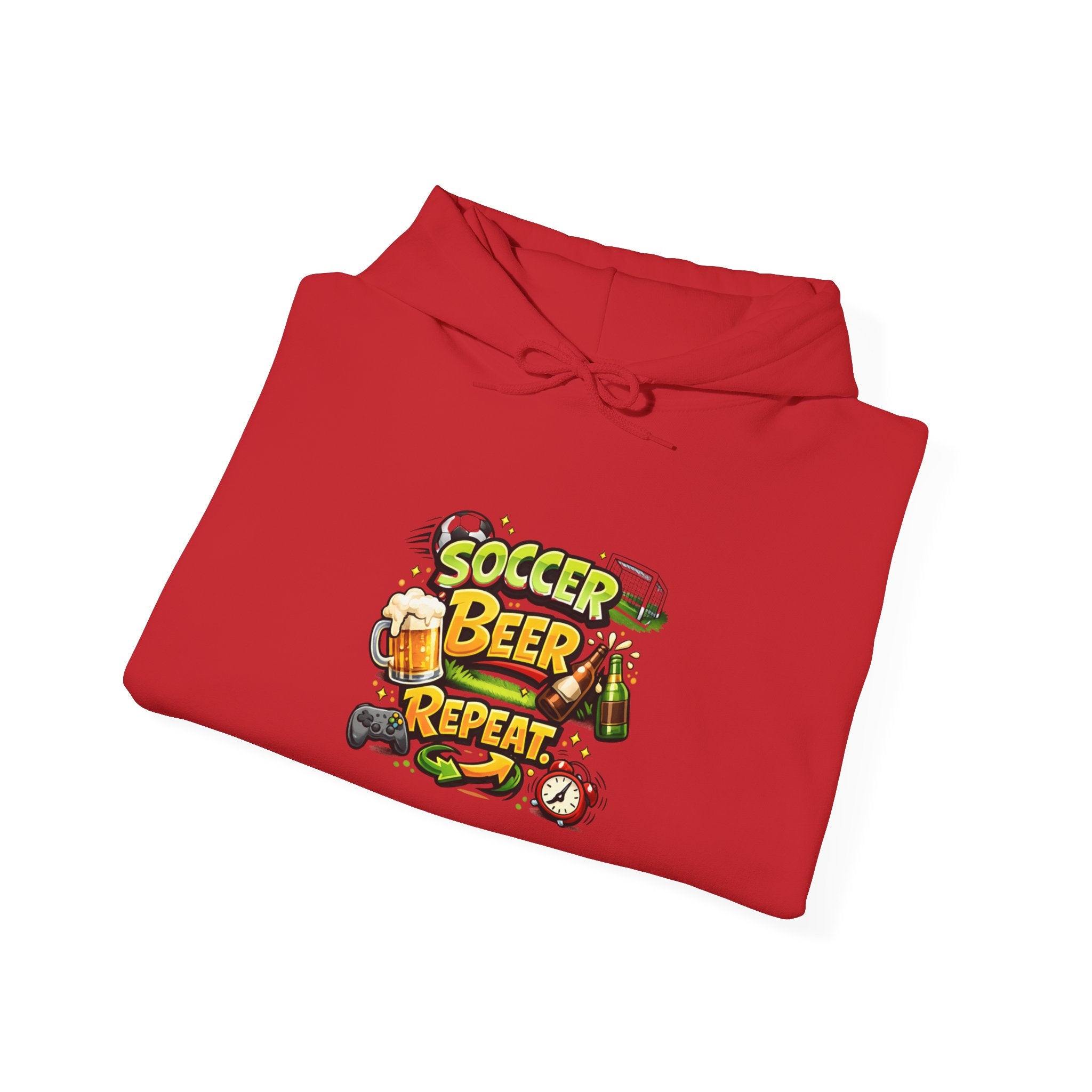 Soccer Beer Repeat Funny Hoodie