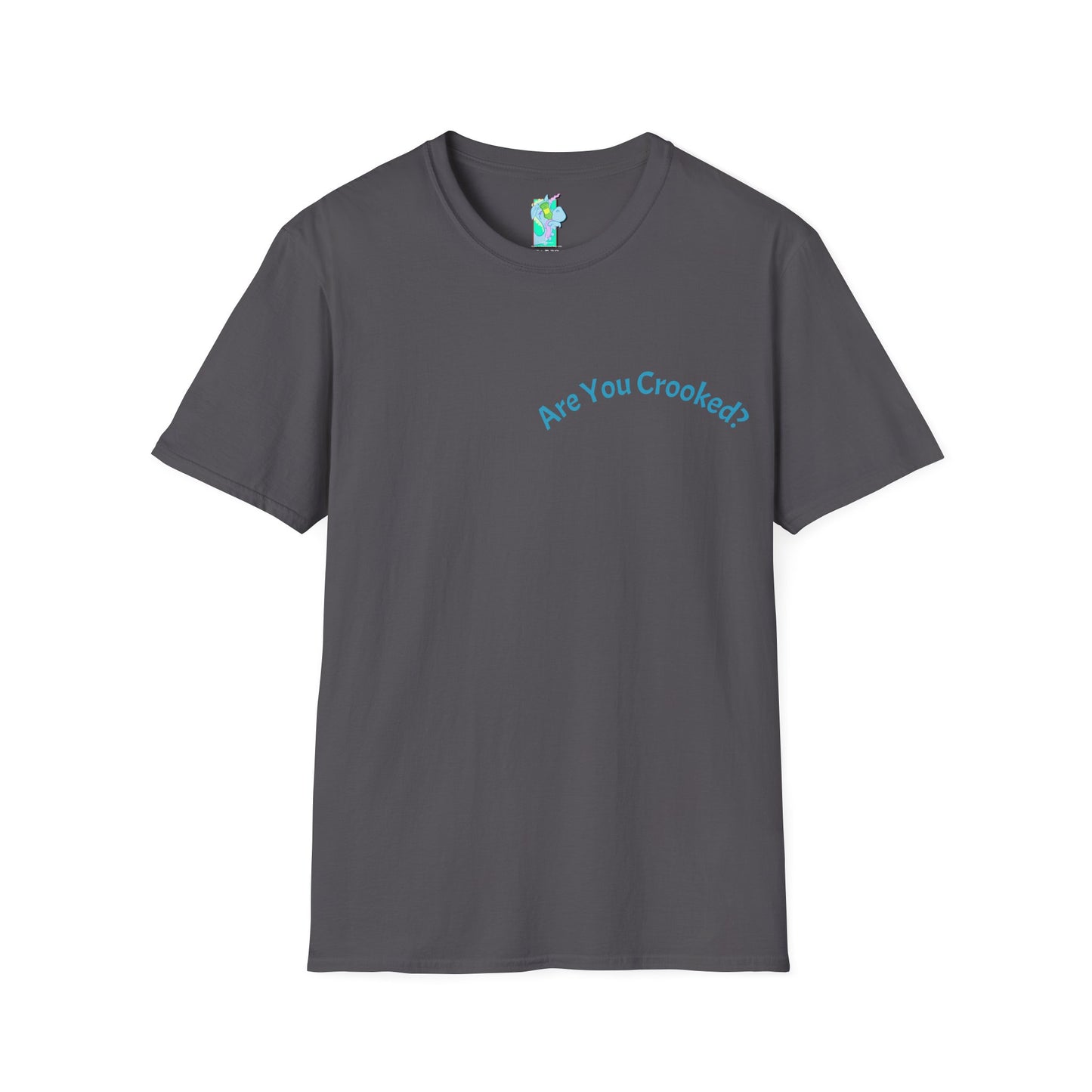 Cool Unicorn Graphic T-Shirt - Are You Crooked, RAVER? Unisex Tee