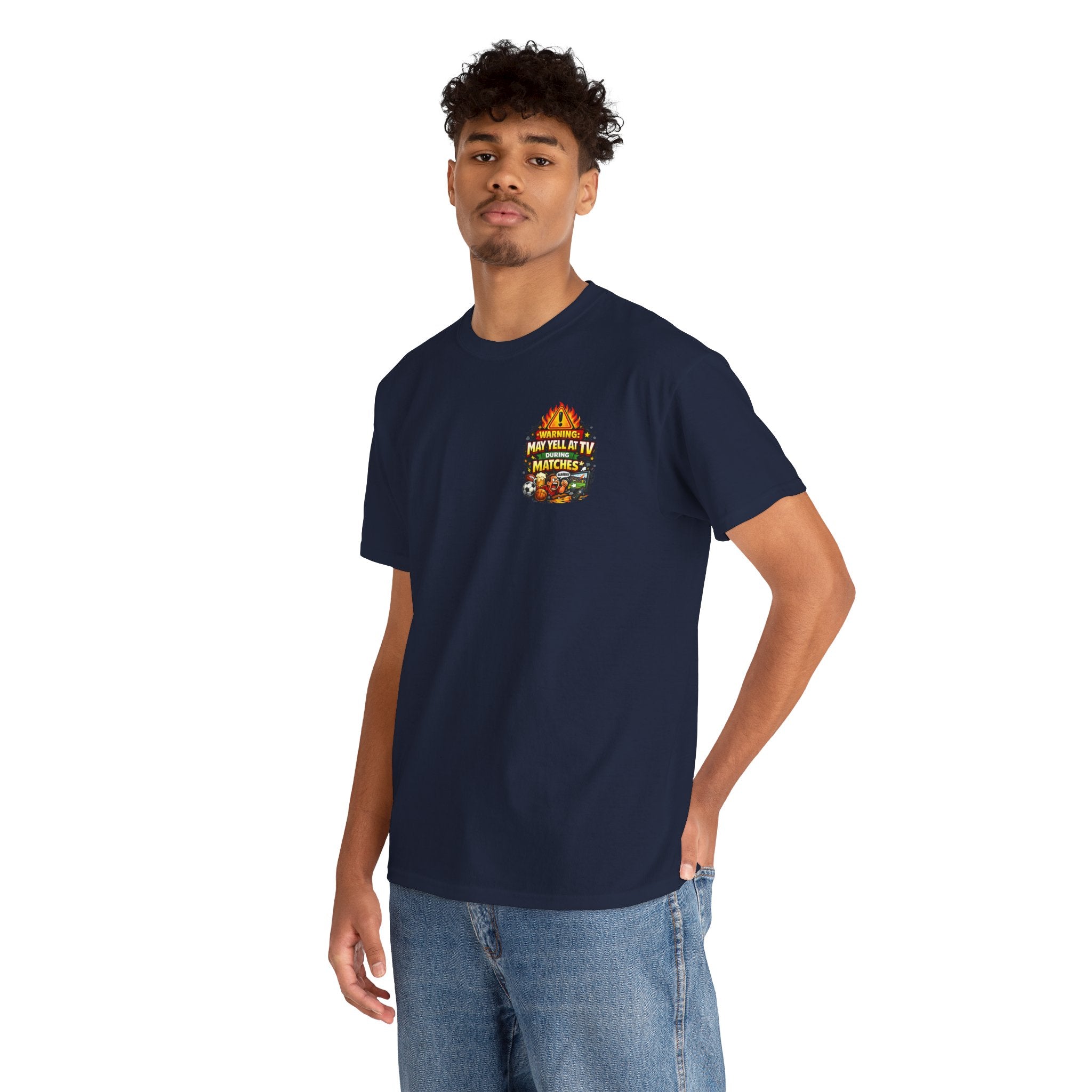 Warning May Yell At TV During Matches Funny T-Shirt