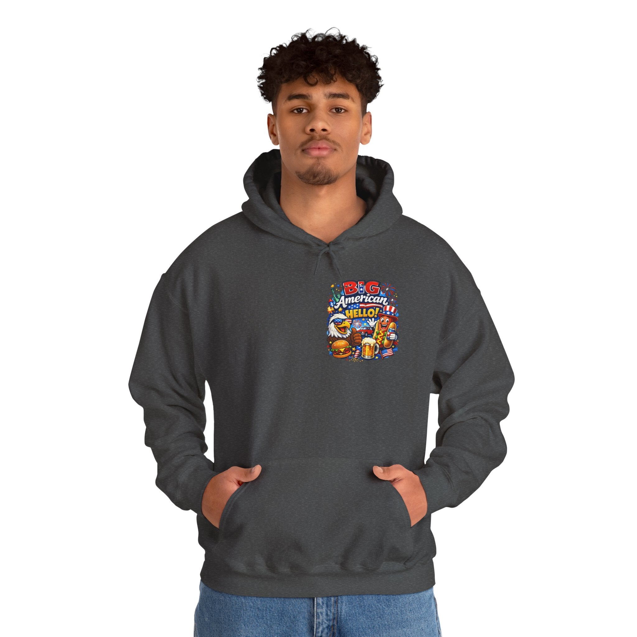 Big American Hello Funny Hoodie