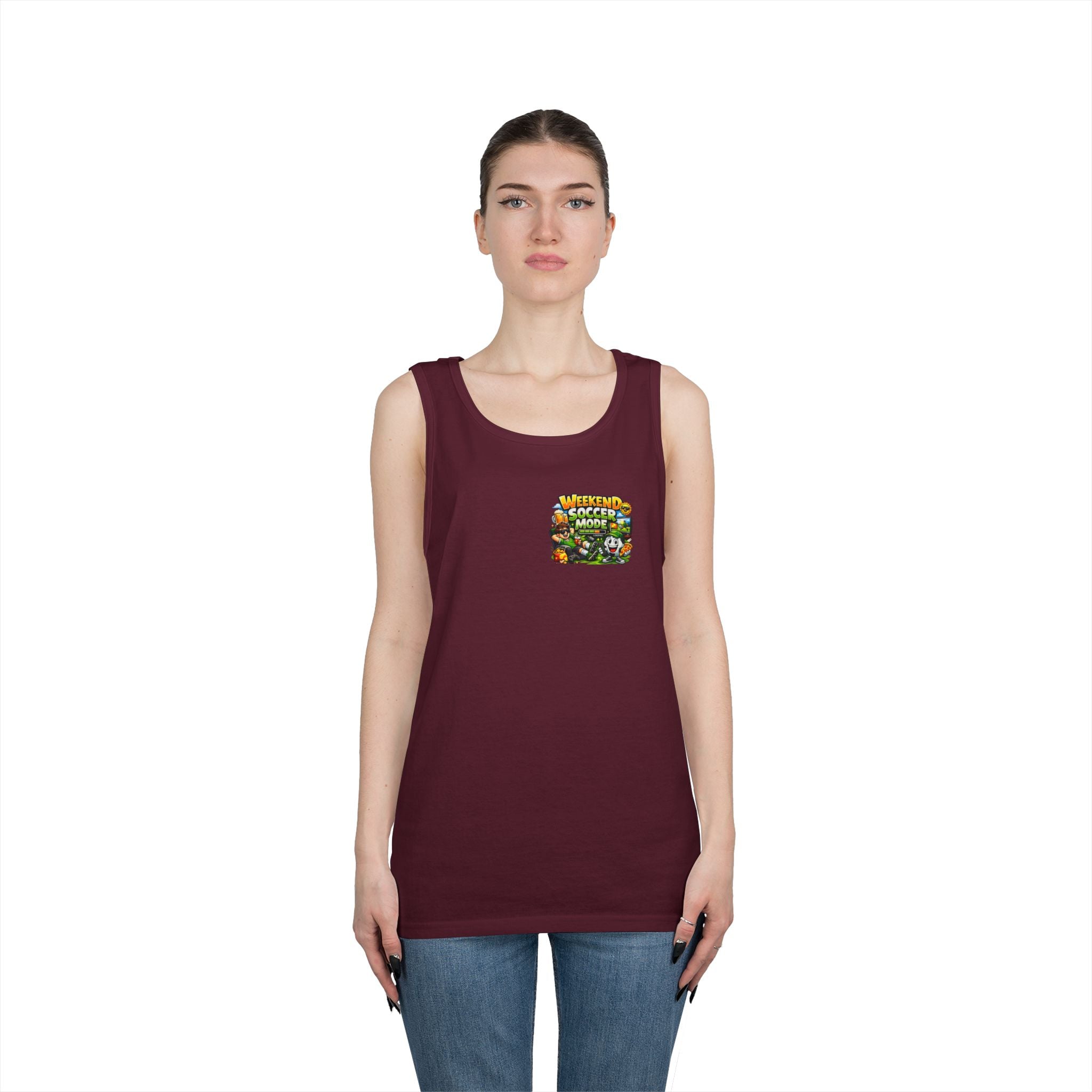 Weekend Soccer Mode Funny Tank Top