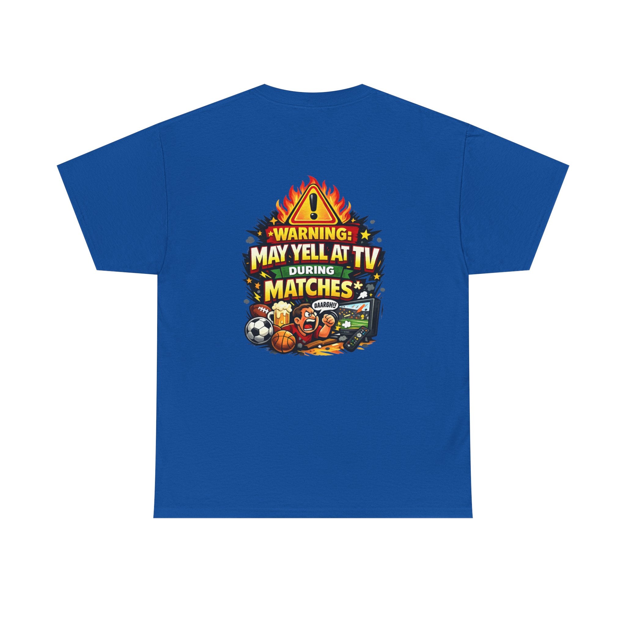 Warning May Yell At TV During Matches Funny T-Shirt
